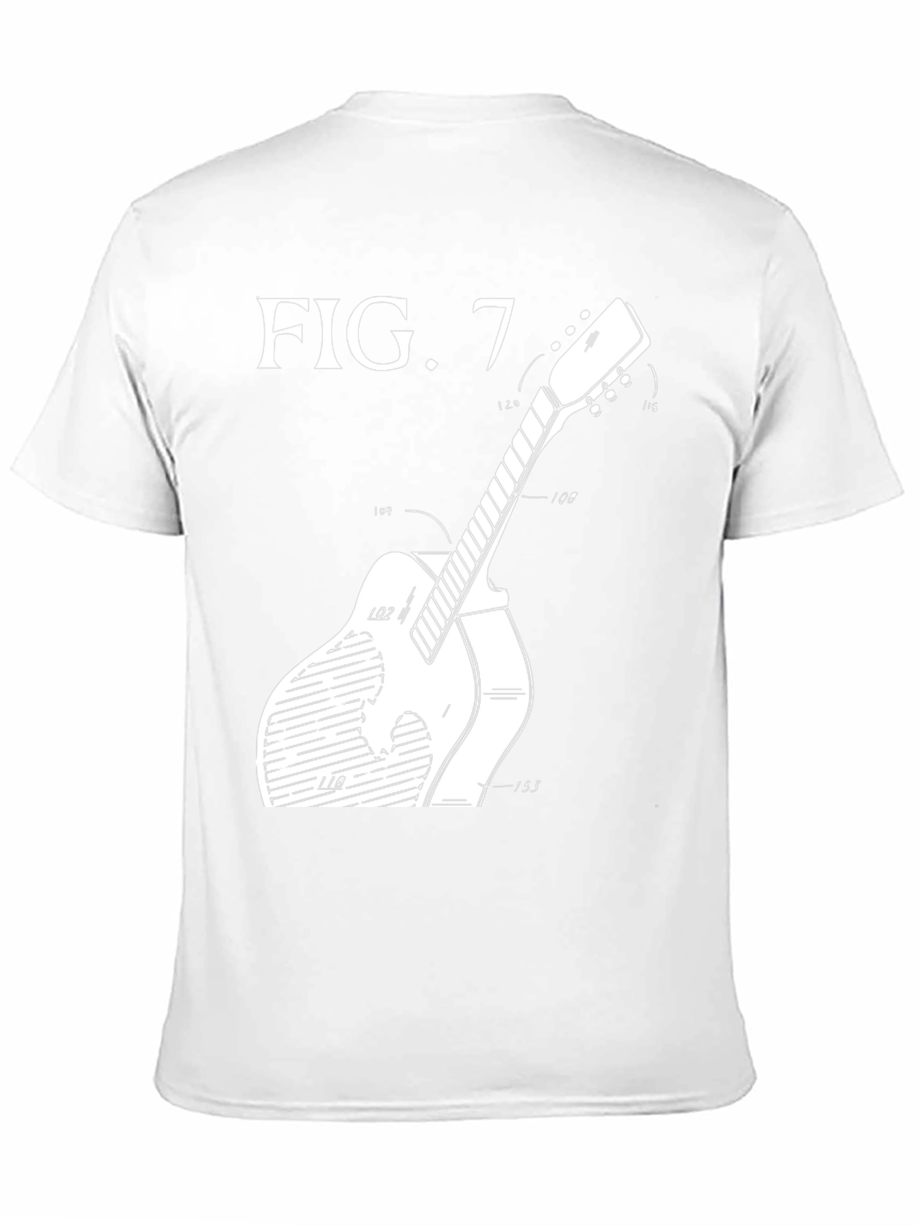 Guitar Patent Art T-Shirt - Black
