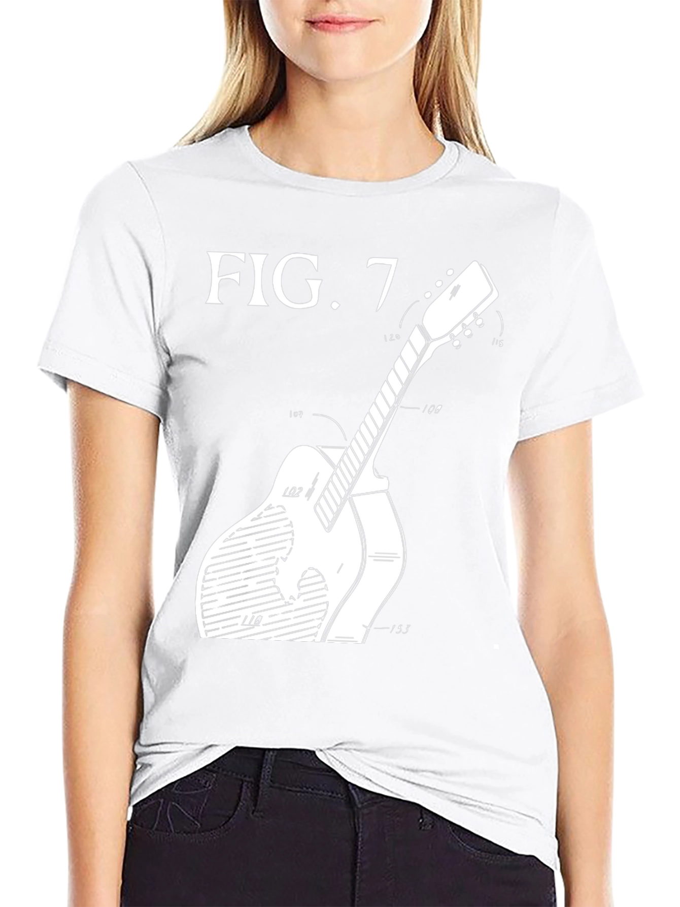 Guitar Patent Art T-Shirt - Black