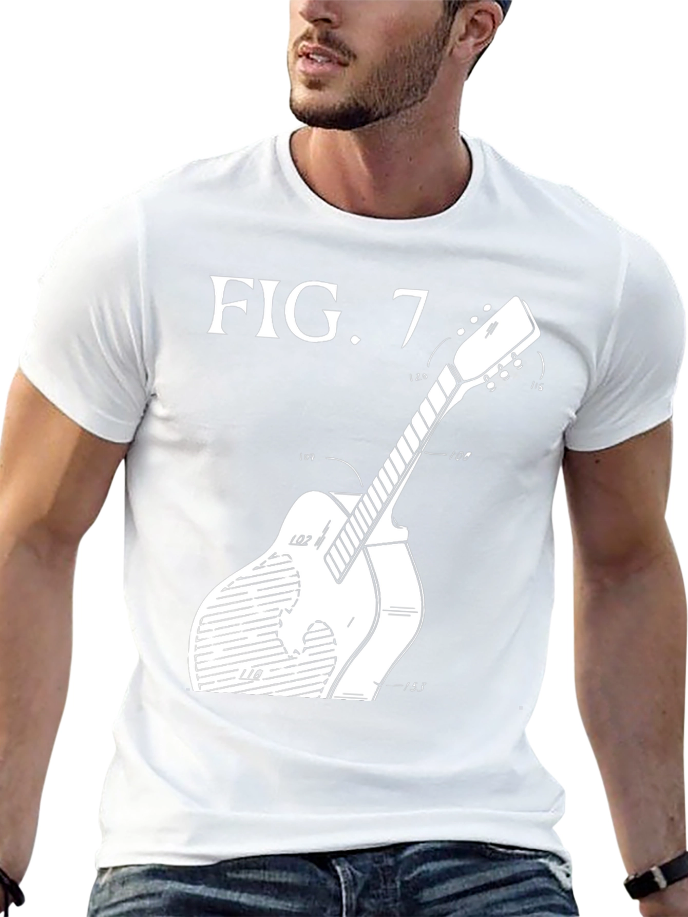 Guitar Patent Art T-Shirt - Black