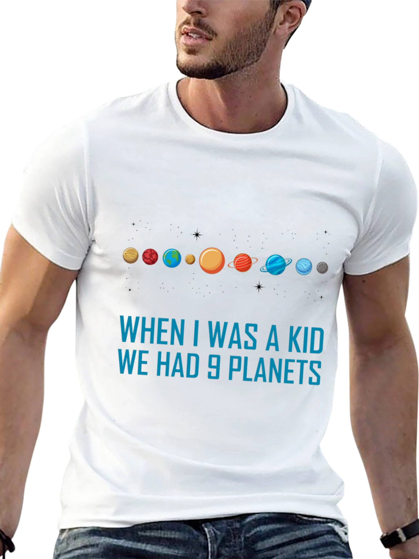9 Planets T-Shirt - Astronomy Retro Tee