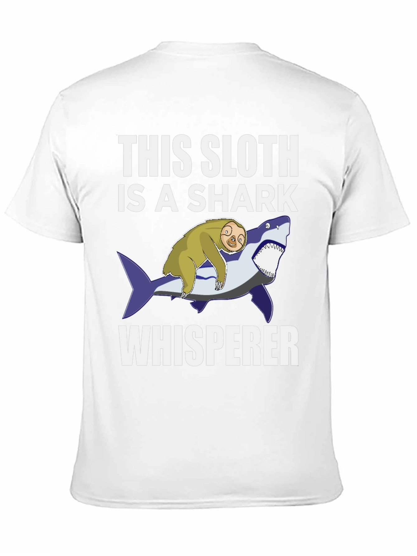 Sloth Shark Whisperer Graphic T-Shirt