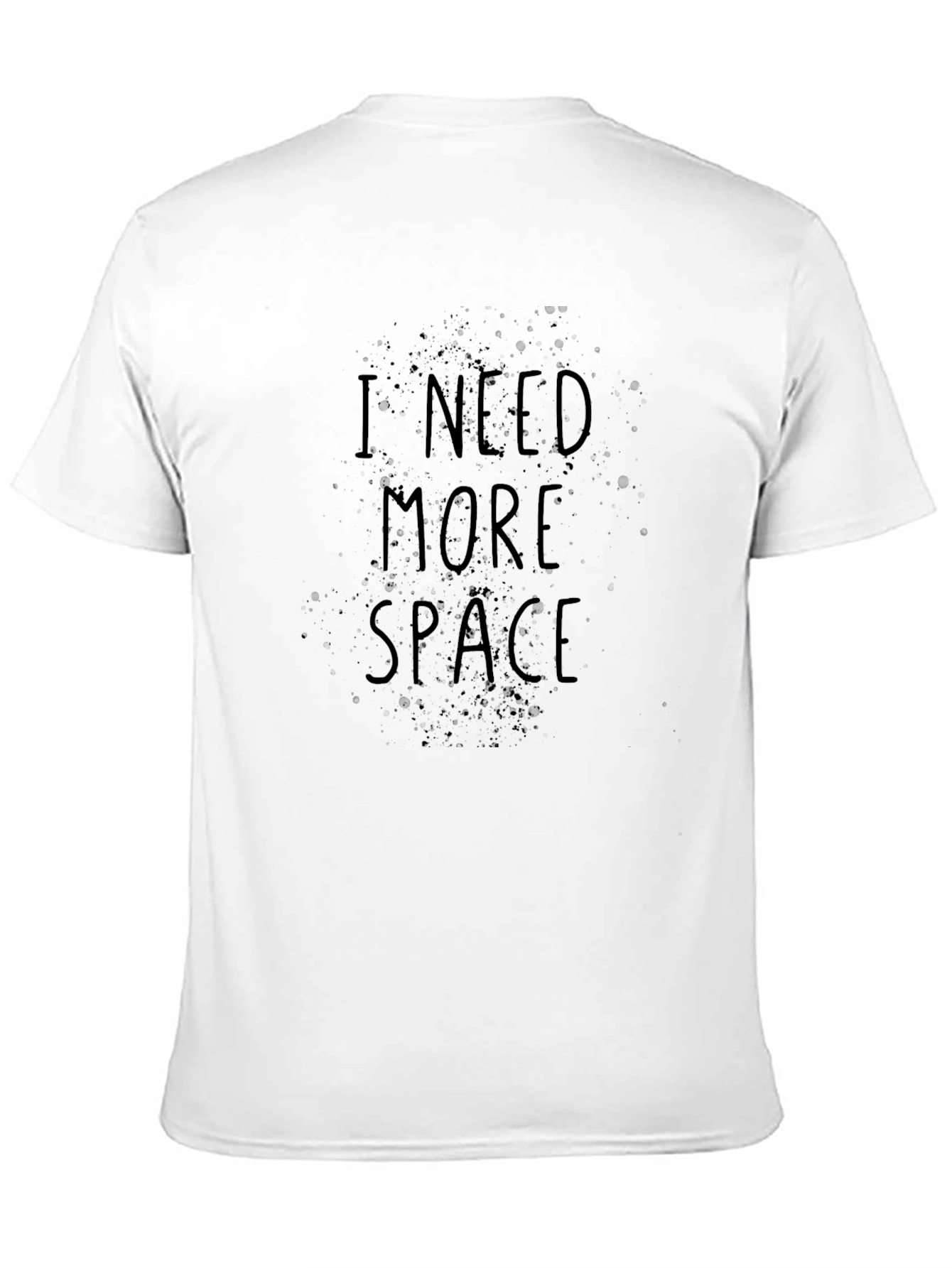 I Need More Space Graphic T-Shirt - Black