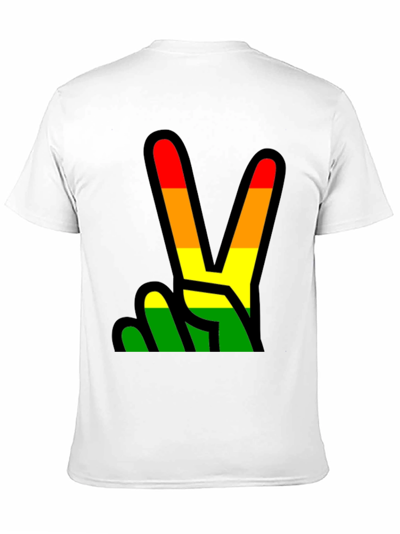 Rainbow Peace Sign Graphic Tee