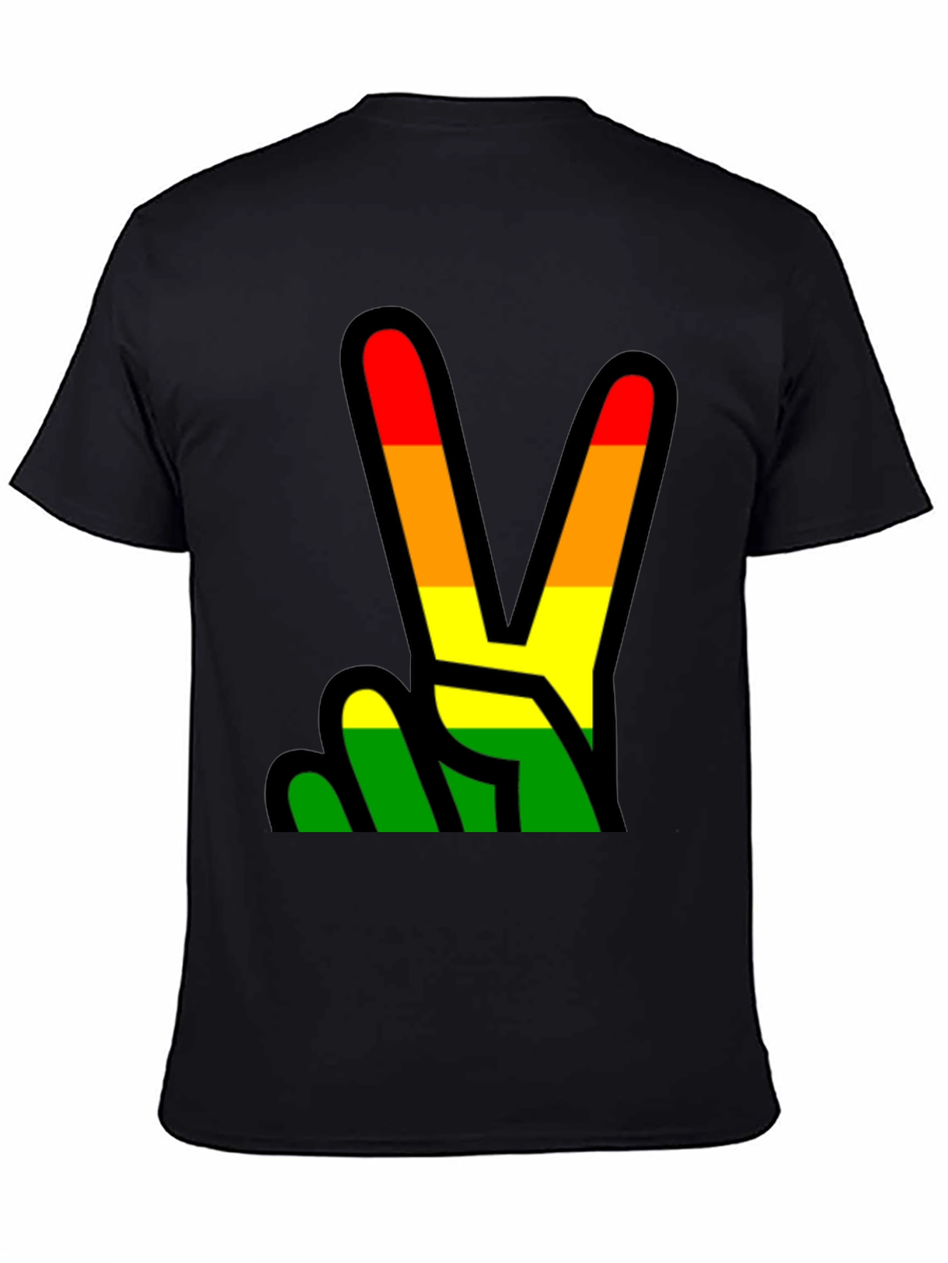Rainbow Peace Sign Graphic Tee