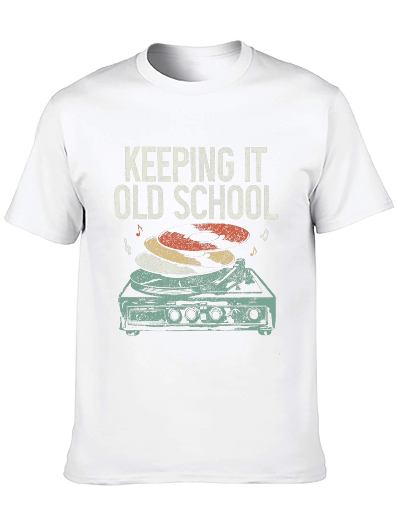 Keeping It Old School Retro Turntable T-Shirt