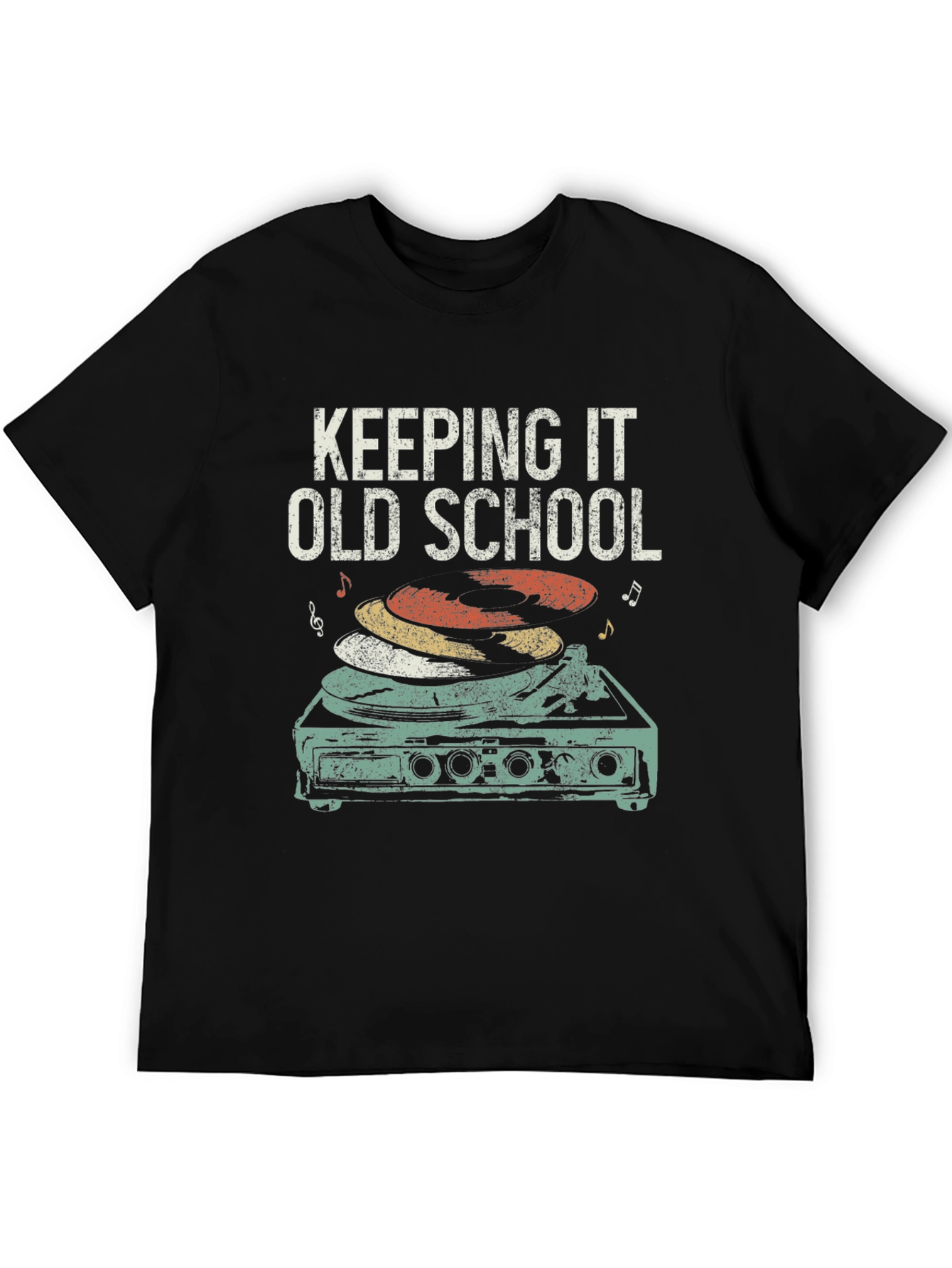 Keeping It Old School Retro Turntable T-Shirt