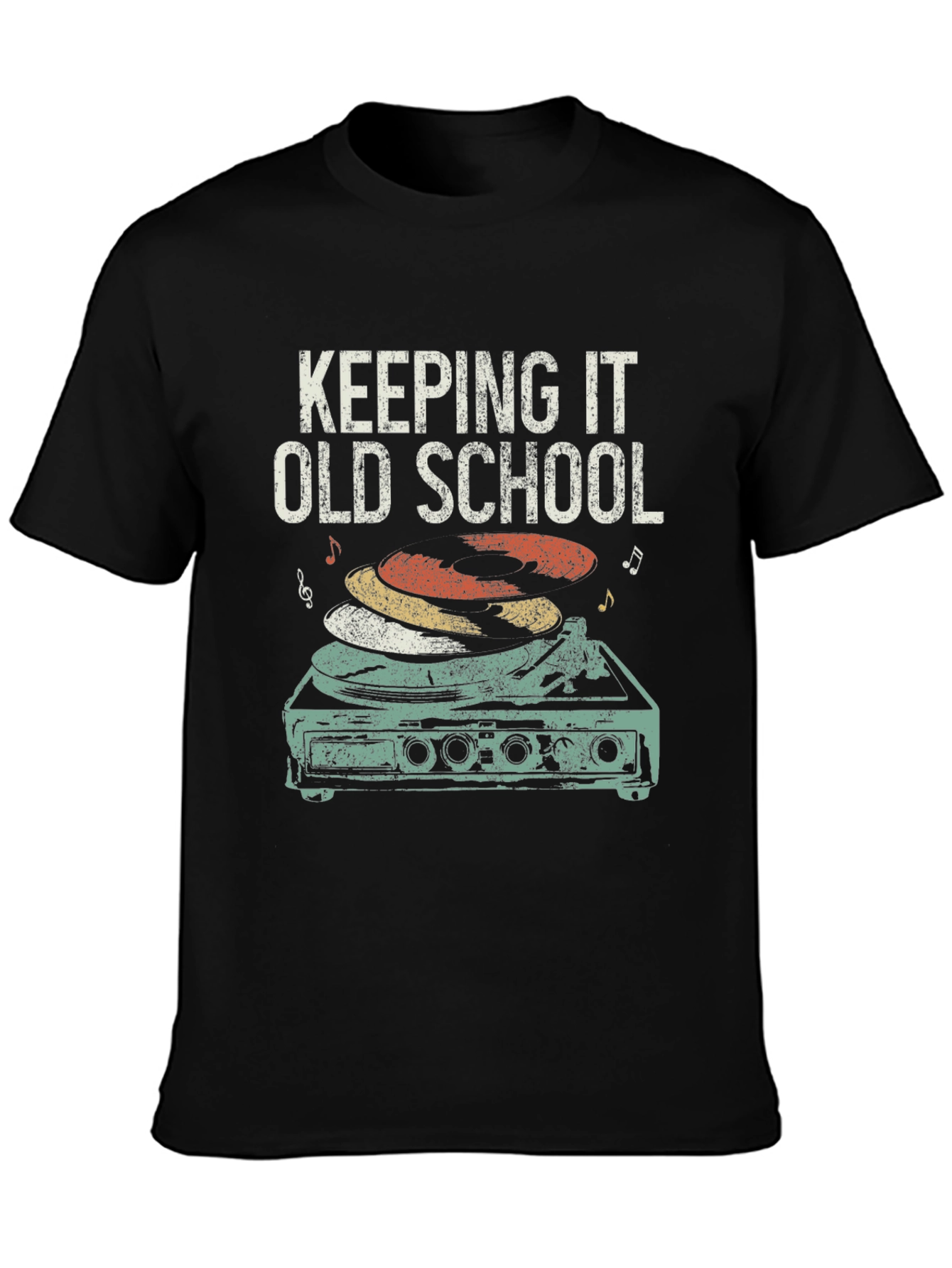 Keeping It Old School Retro Turntable T-Shirt