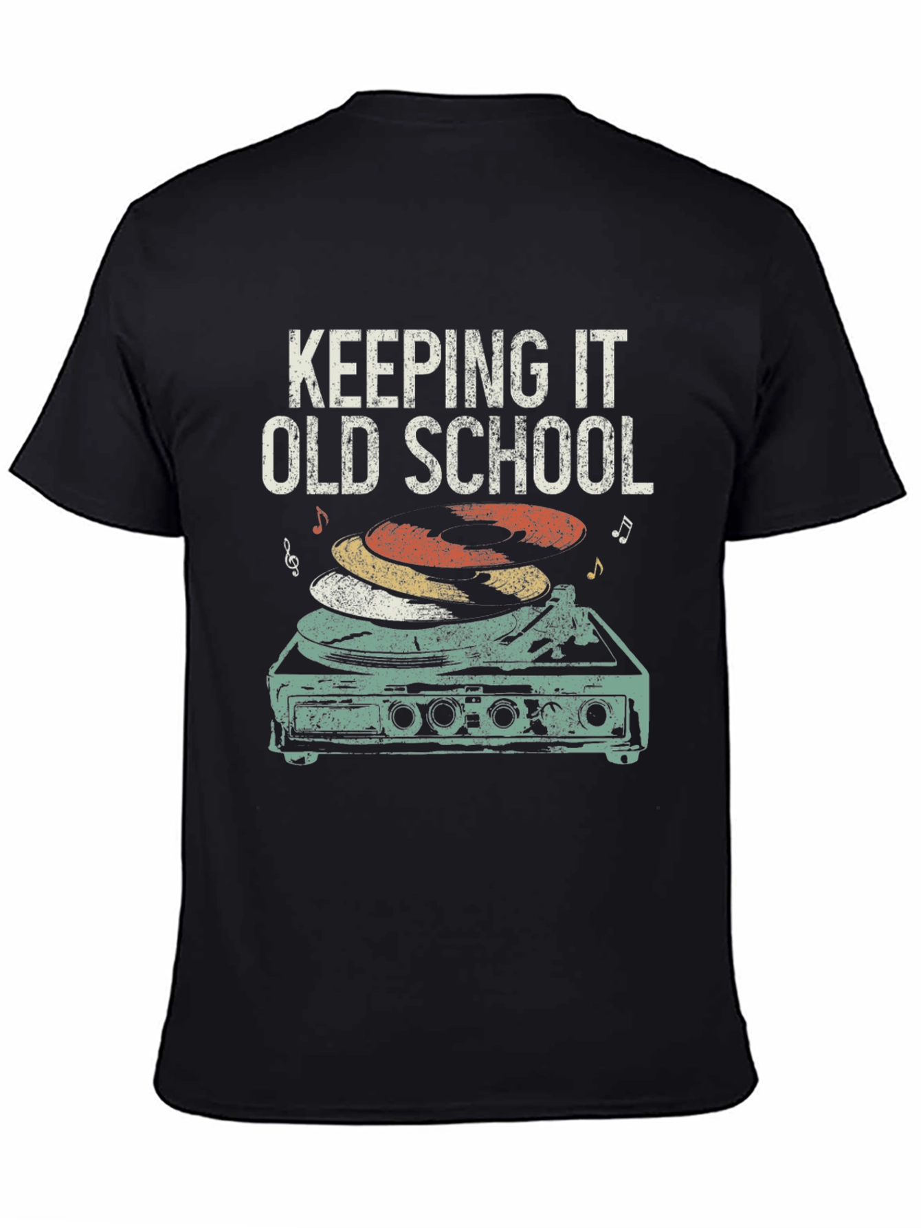 Keeping It Old School Retro Turntable T-Shirt