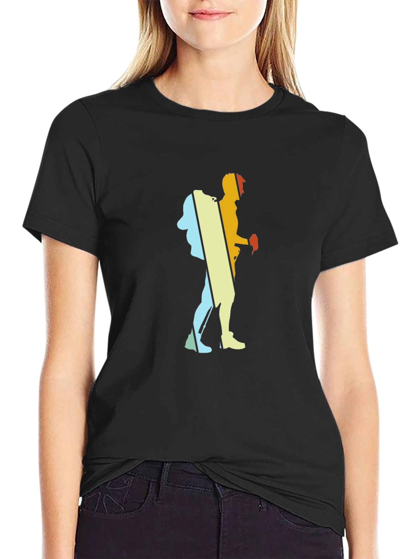 Hiker Silhouette Graphic Tee