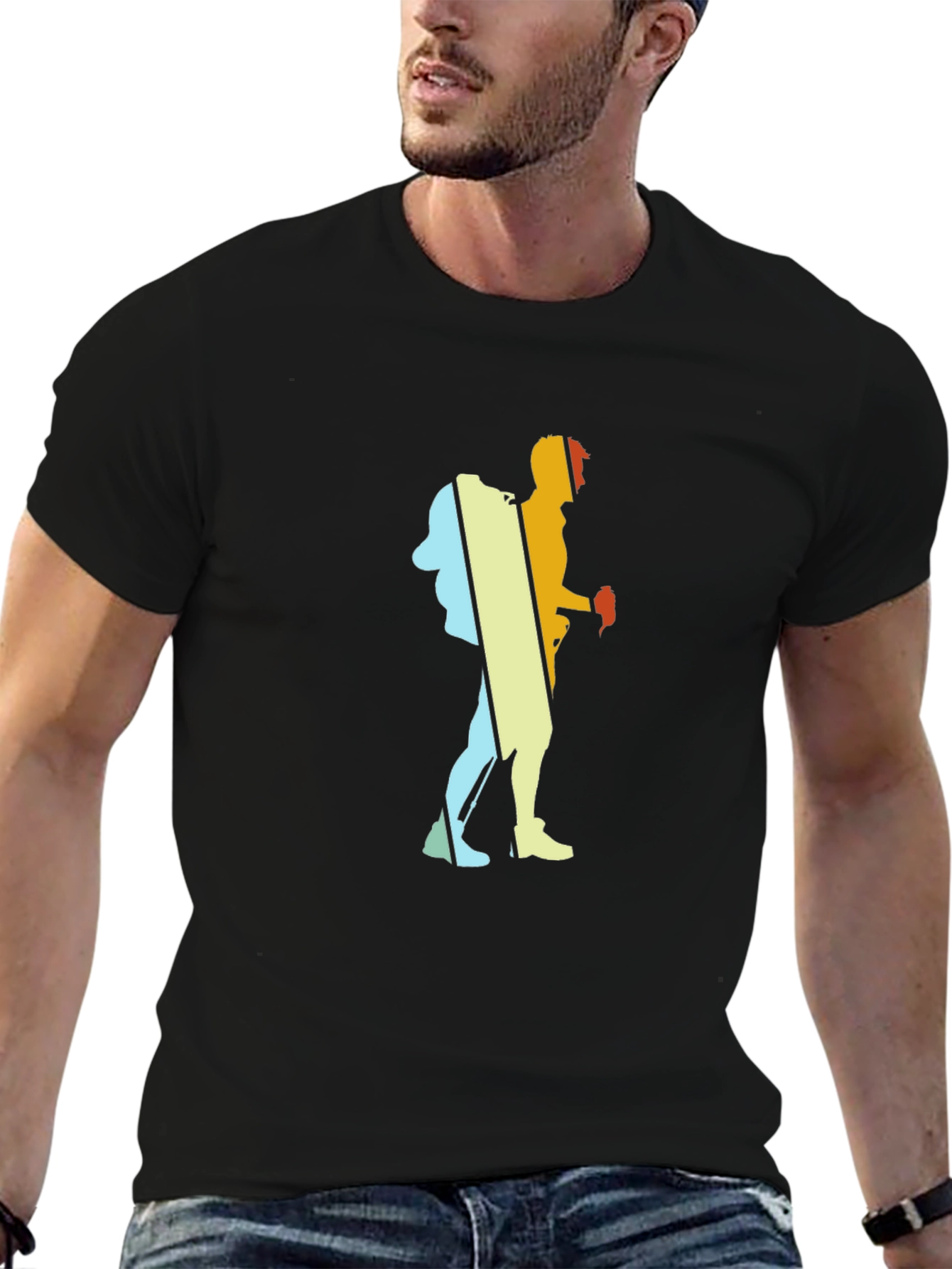 Hiker Silhouette Graphic Tee