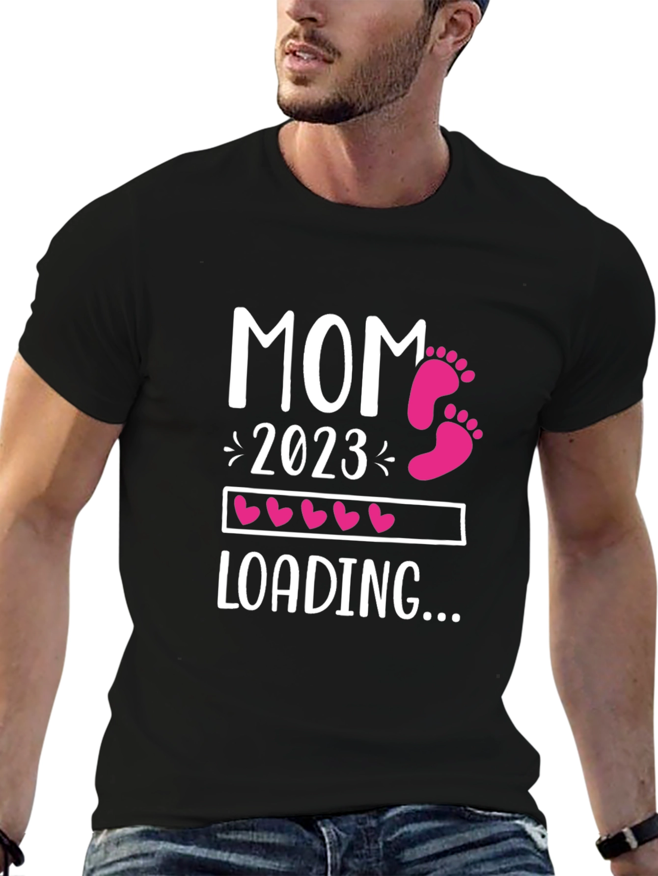 Mom 2023 Loading T-Shirt - Expecting New Mom Tee