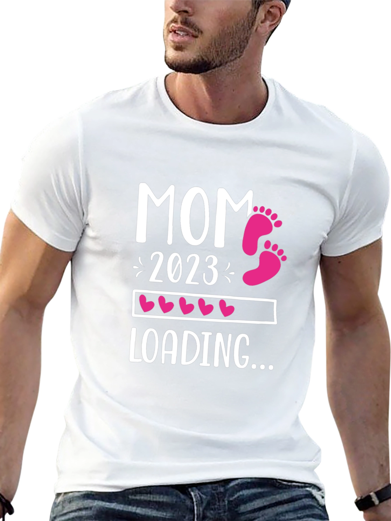 Mom 2023 Loading T-Shirt - Expecting New Mom Tee