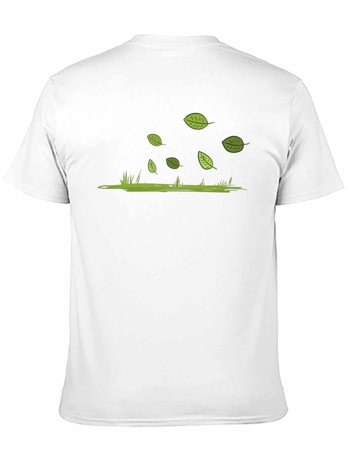 Nature Tee: Leaves & Grass Design