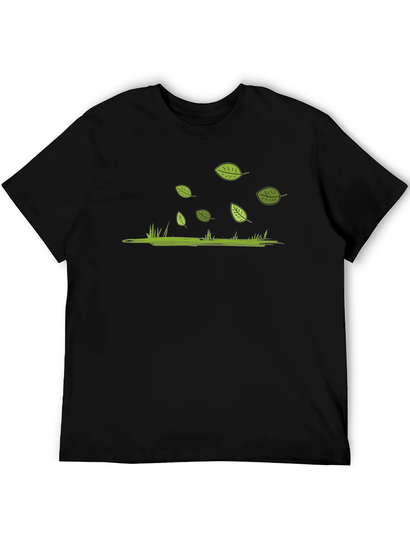 Nature Tee: Leaves & Grass Design