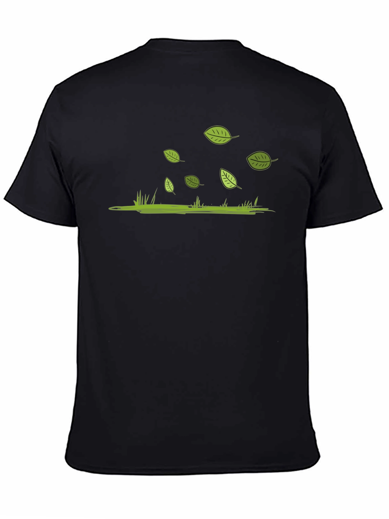 Nature Tee: Leaves & Grass Design