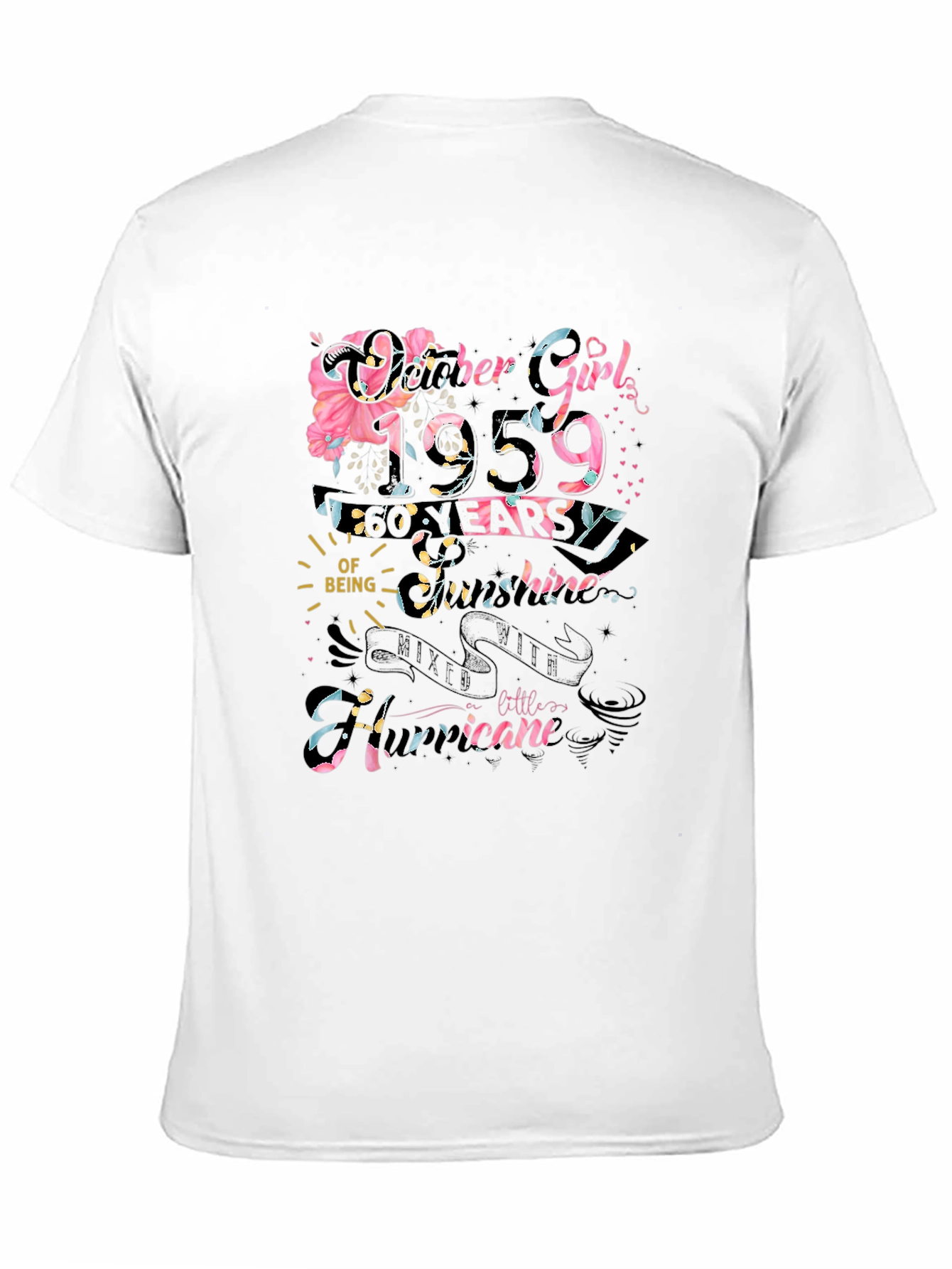 October Girl 1959 60 Years T-Shirt