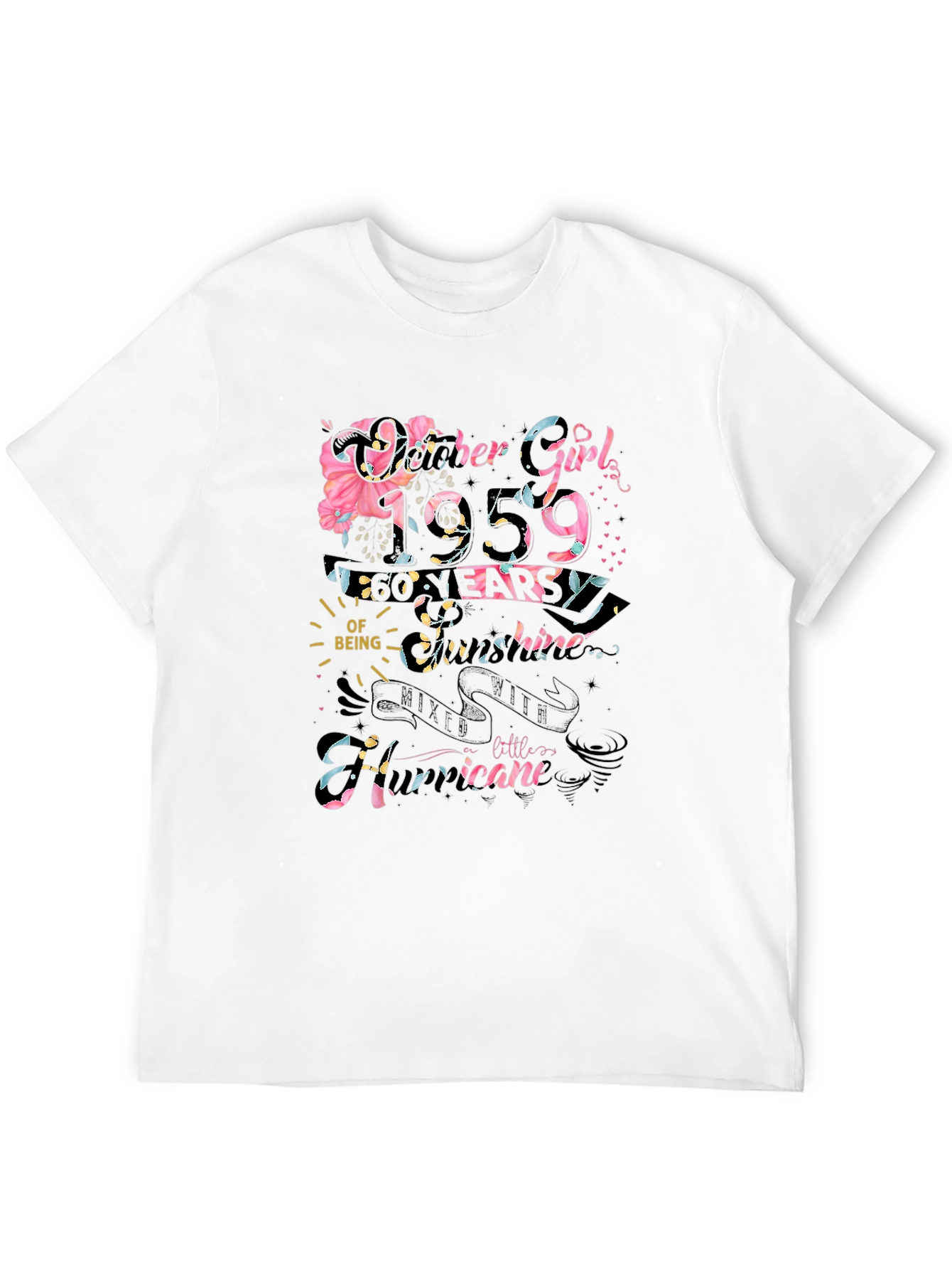 October Girl 1959 60 Years T-Shirt