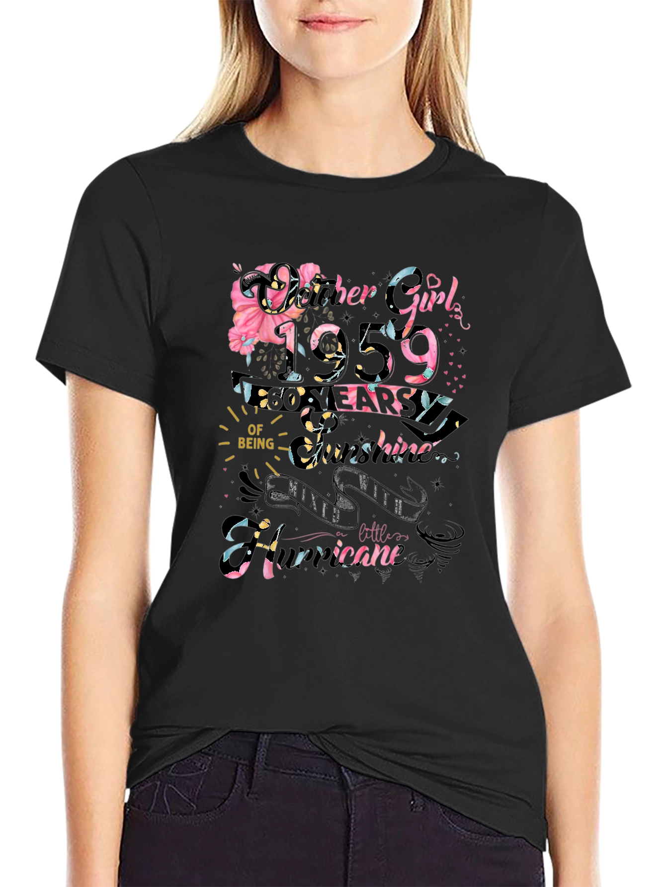 October Girl 1959 60 Years T-Shirt