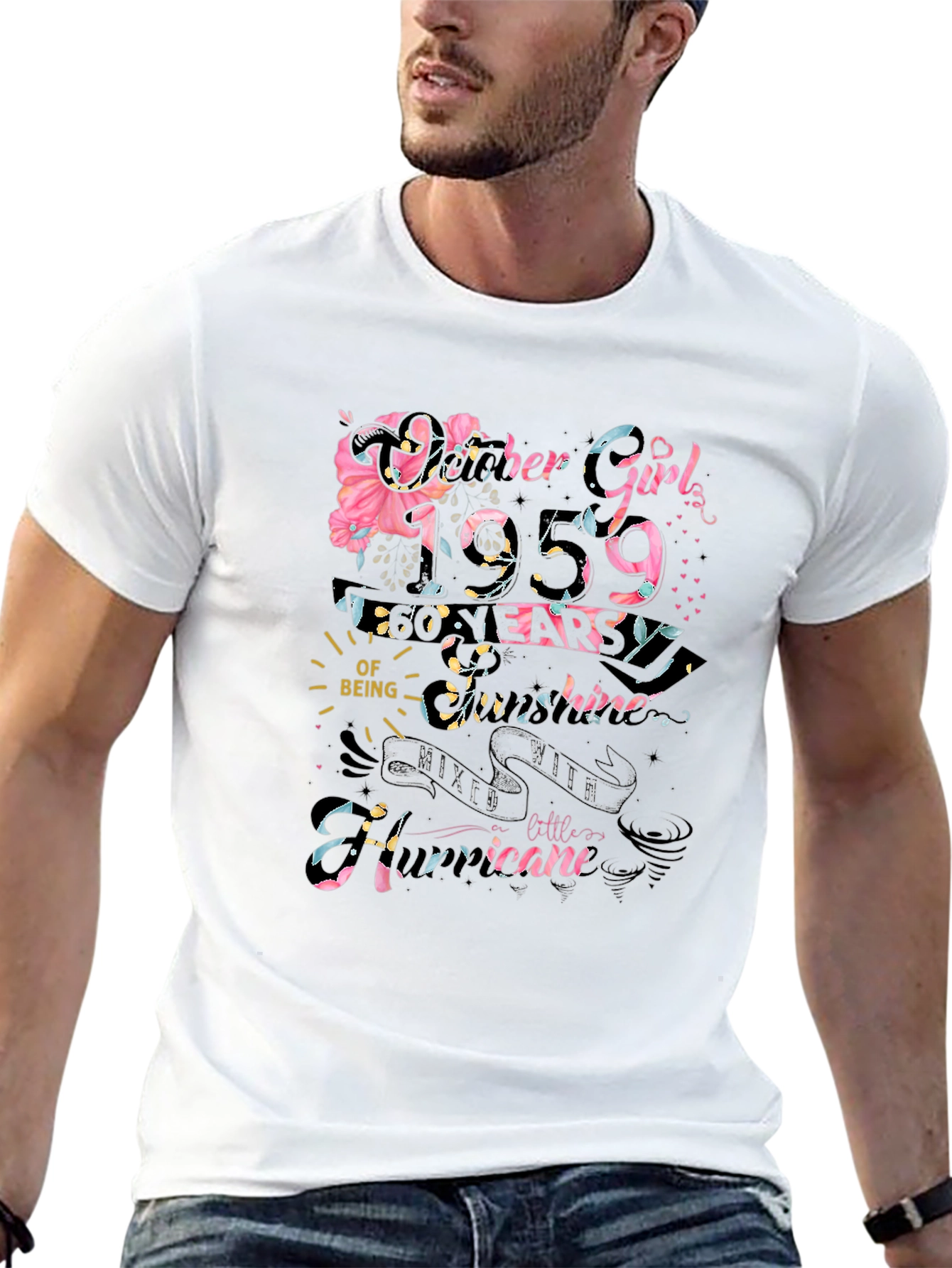 October Girl 1959 60 Years T-Shirt