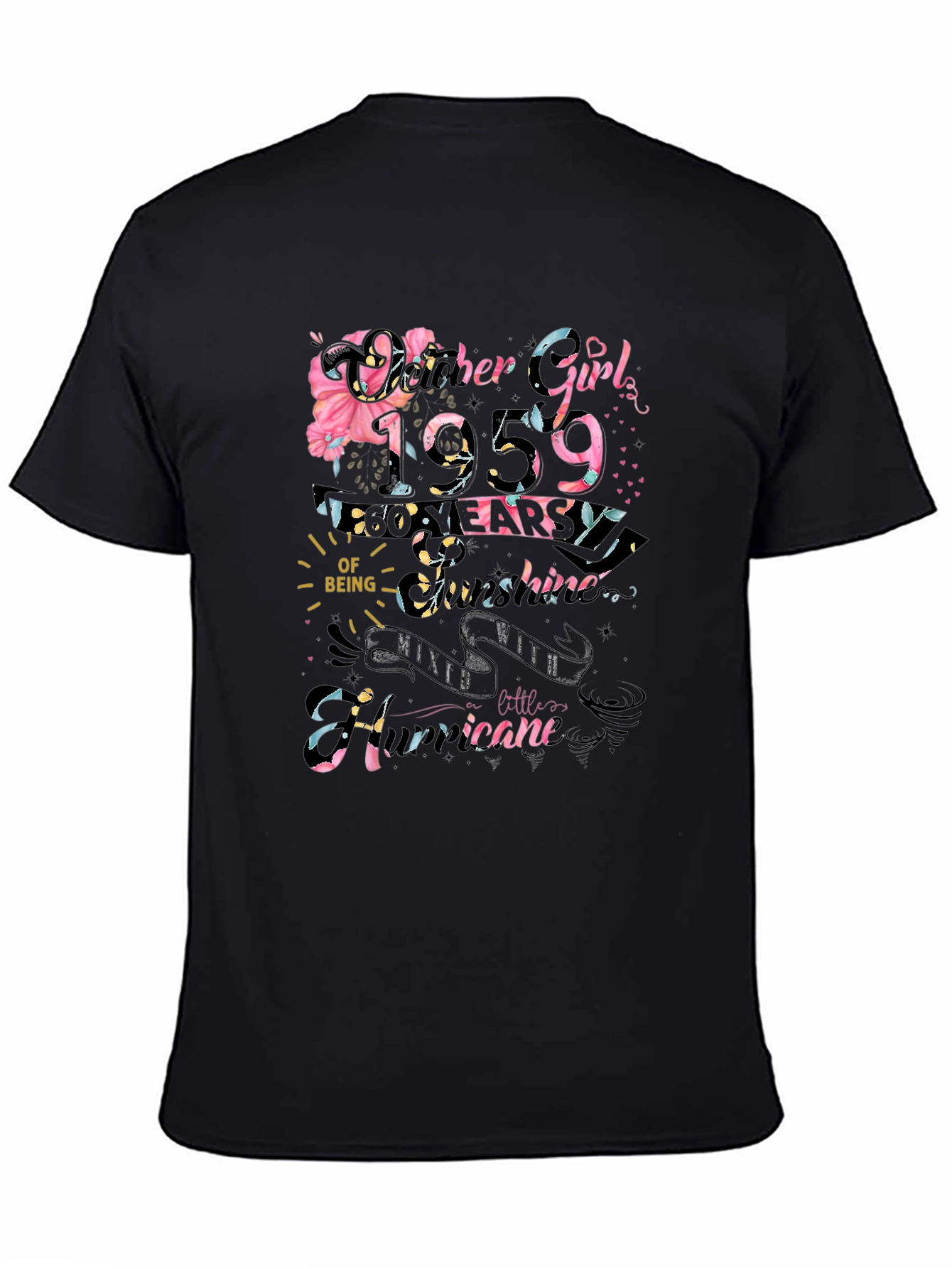 October Girl 1959 60 Years T-Shirt