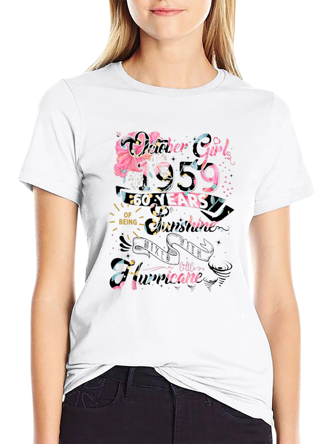 October Girl 1959 60 Years T-Shirt