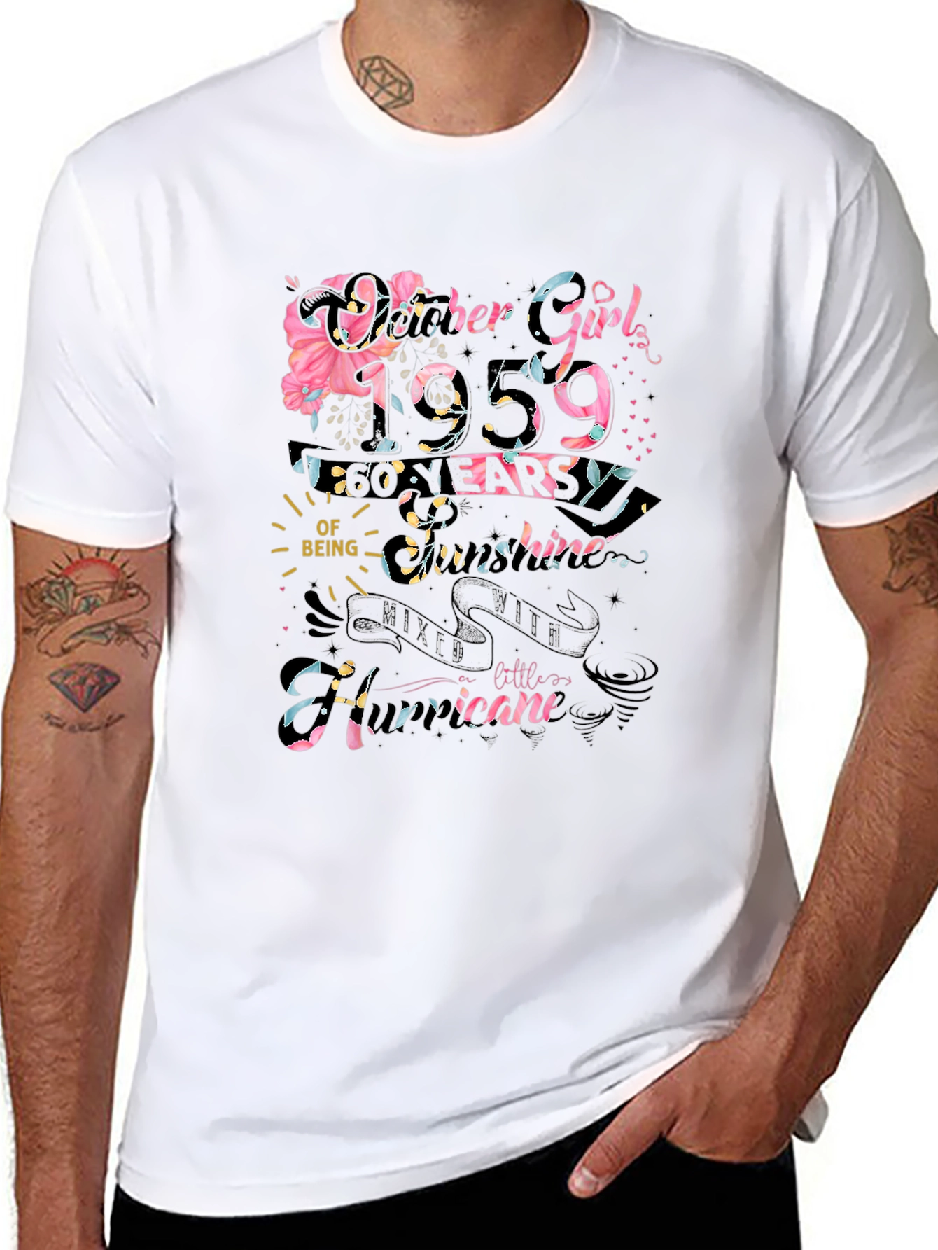October Girl 1959 60 Years T-Shirt