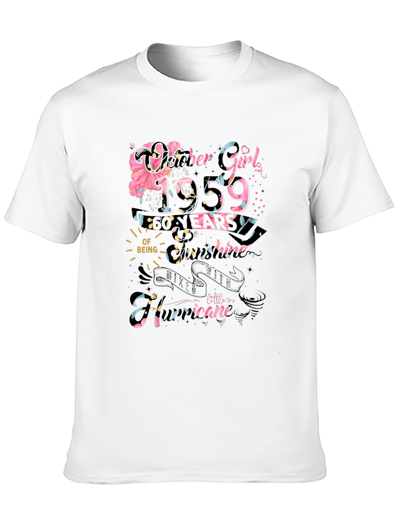 October Girl 1959 60 Years T-Shirt