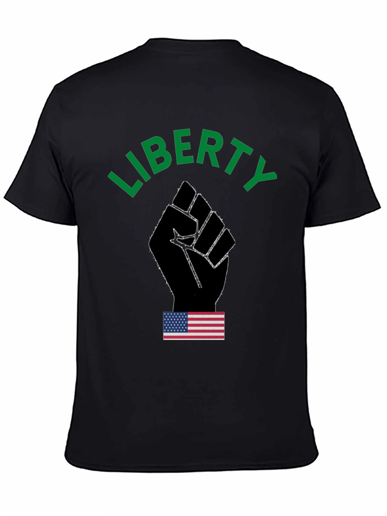 Liberty Fist Graphic T-Shirt - Patriotic Design