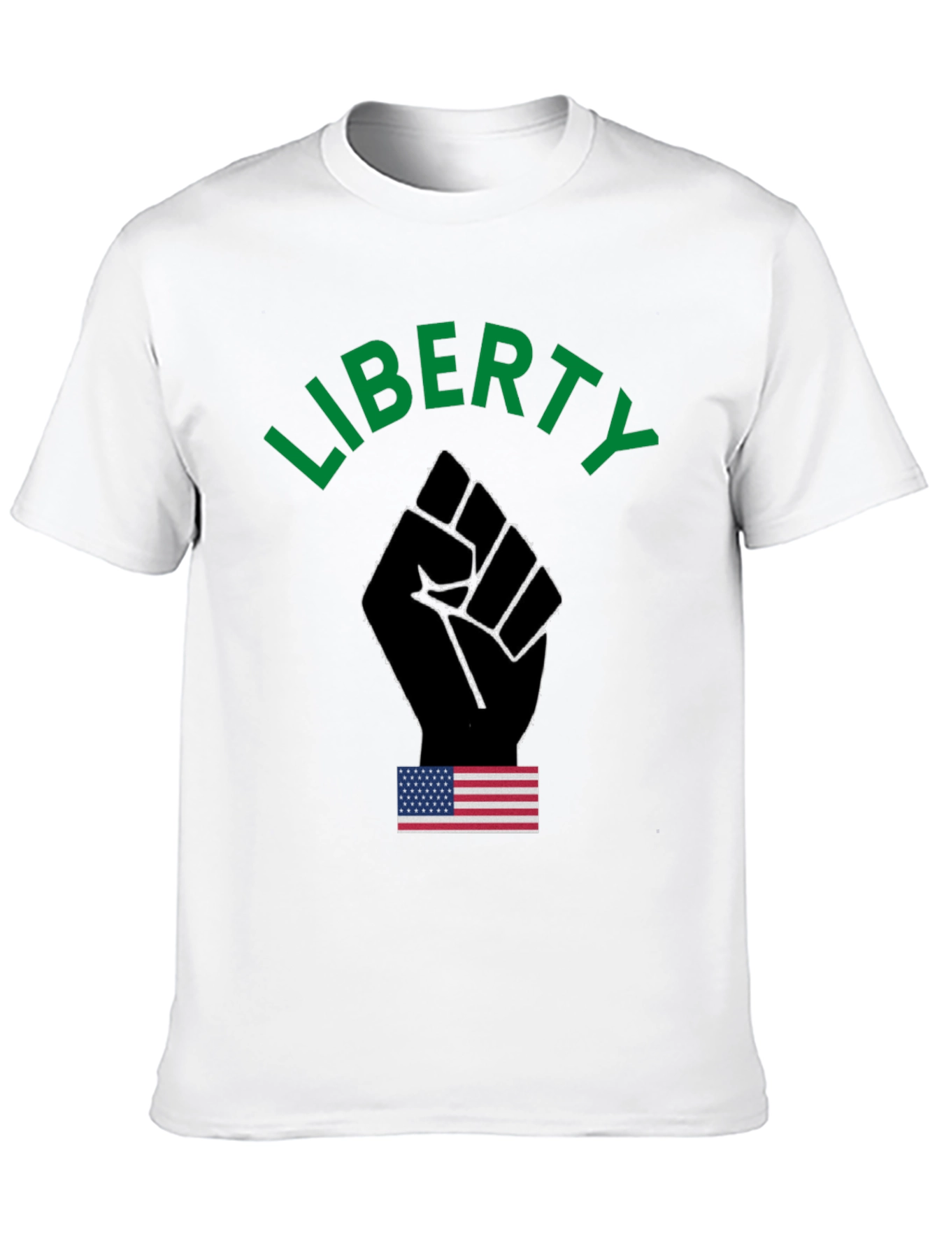 Liberty Fist Graphic T-Shirt - Patriotic Design