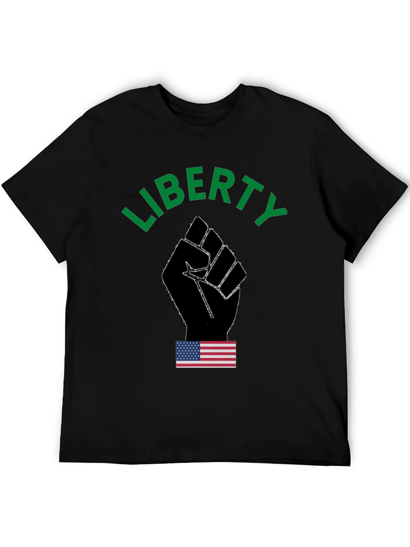 Liberty Fist Graphic T-Shirt - Patriotic Design