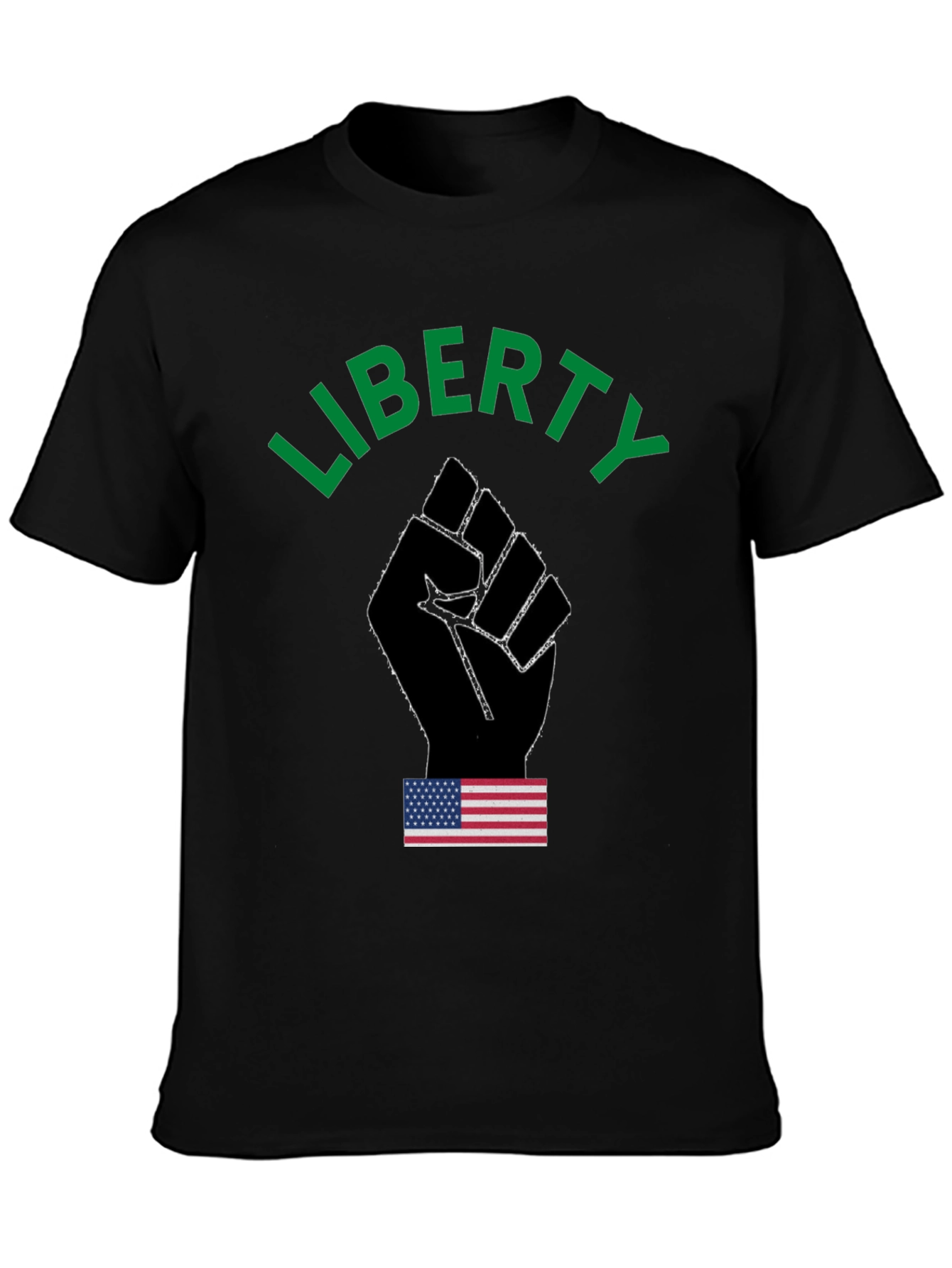 Liberty Fist Graphic T-Shirt - Patriotic Design