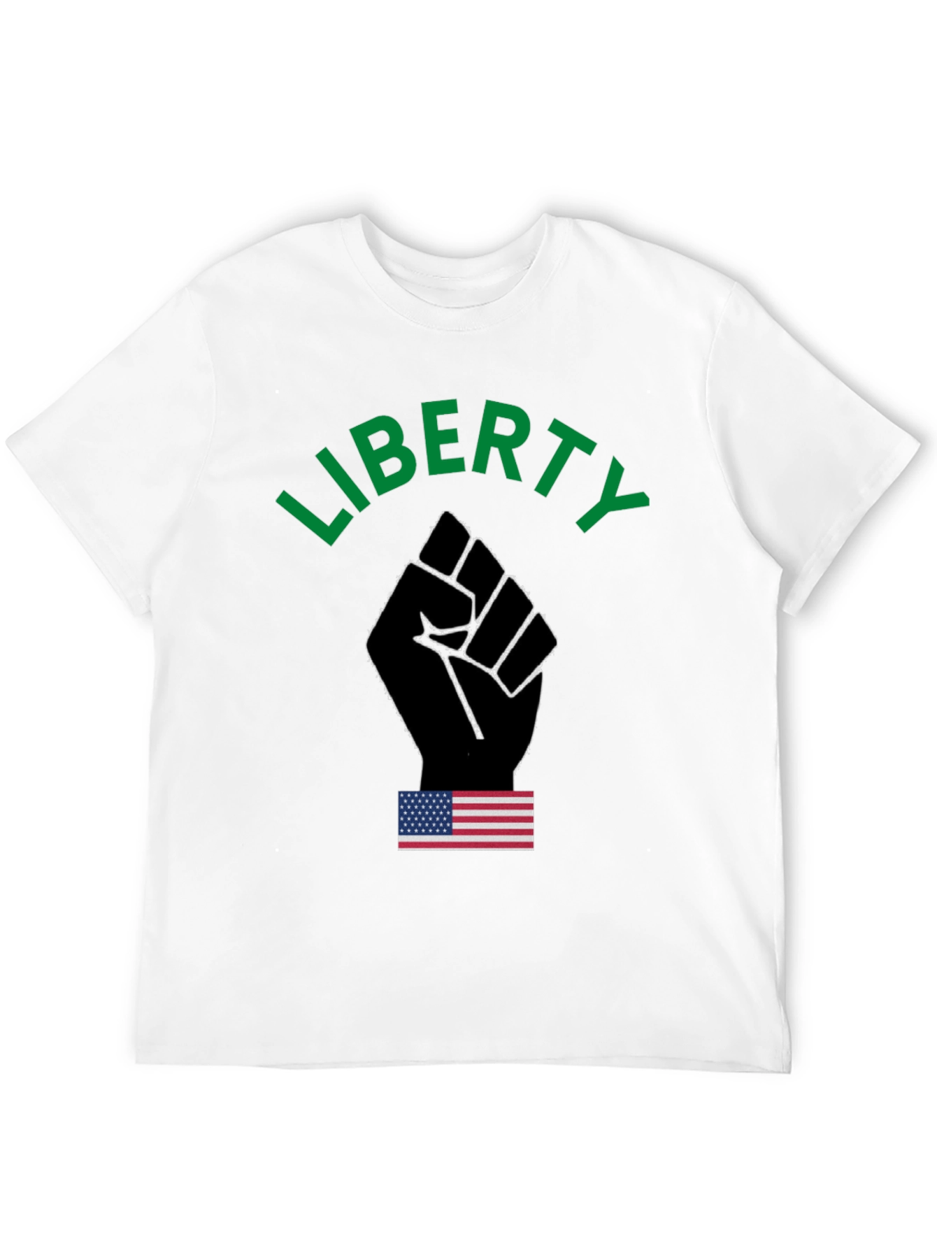 Liberty Fist Graphic T-Shirt - Patriotic Design