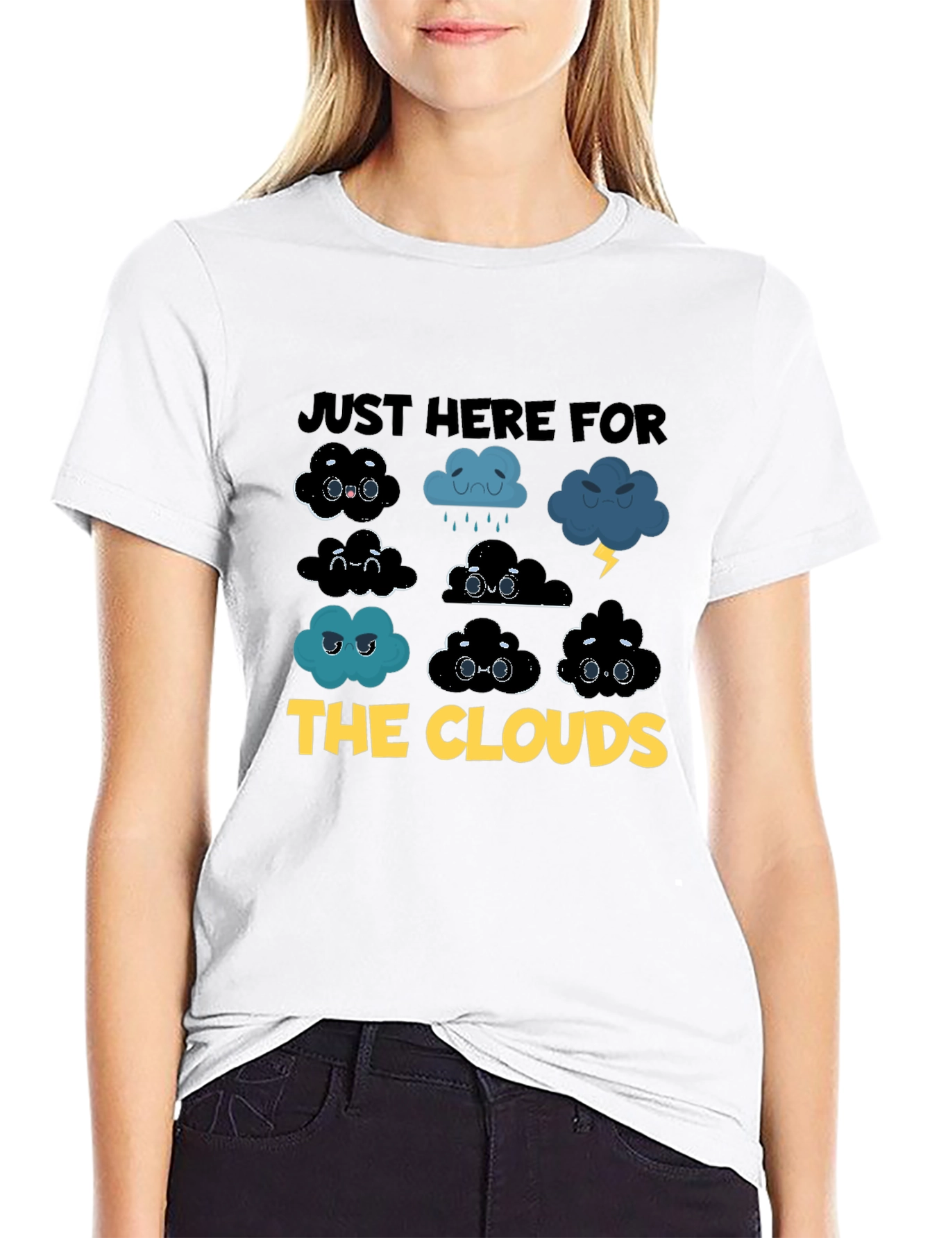 Just Here For The Clouds Graphic Tee