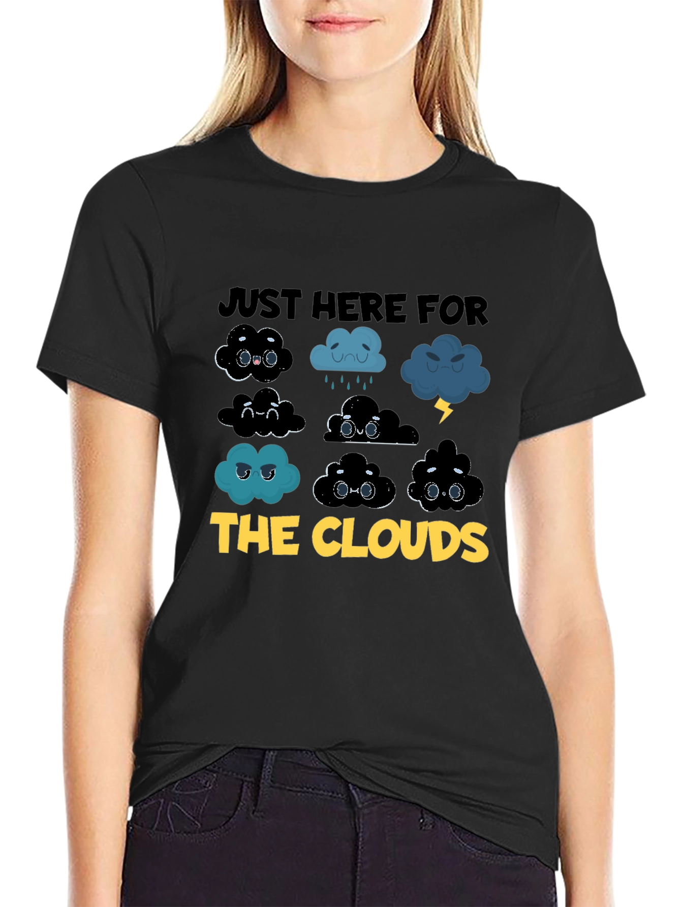 Just Here For The Clouds Graphic Tee