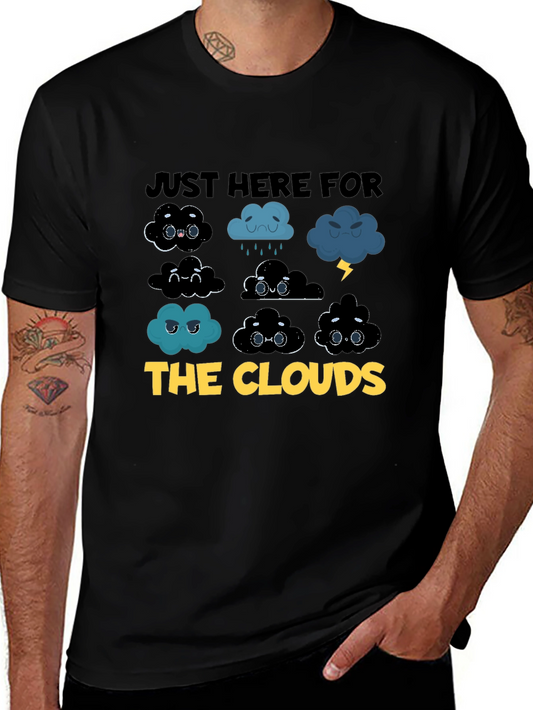 Just Here For The Clouds Graphic Tee