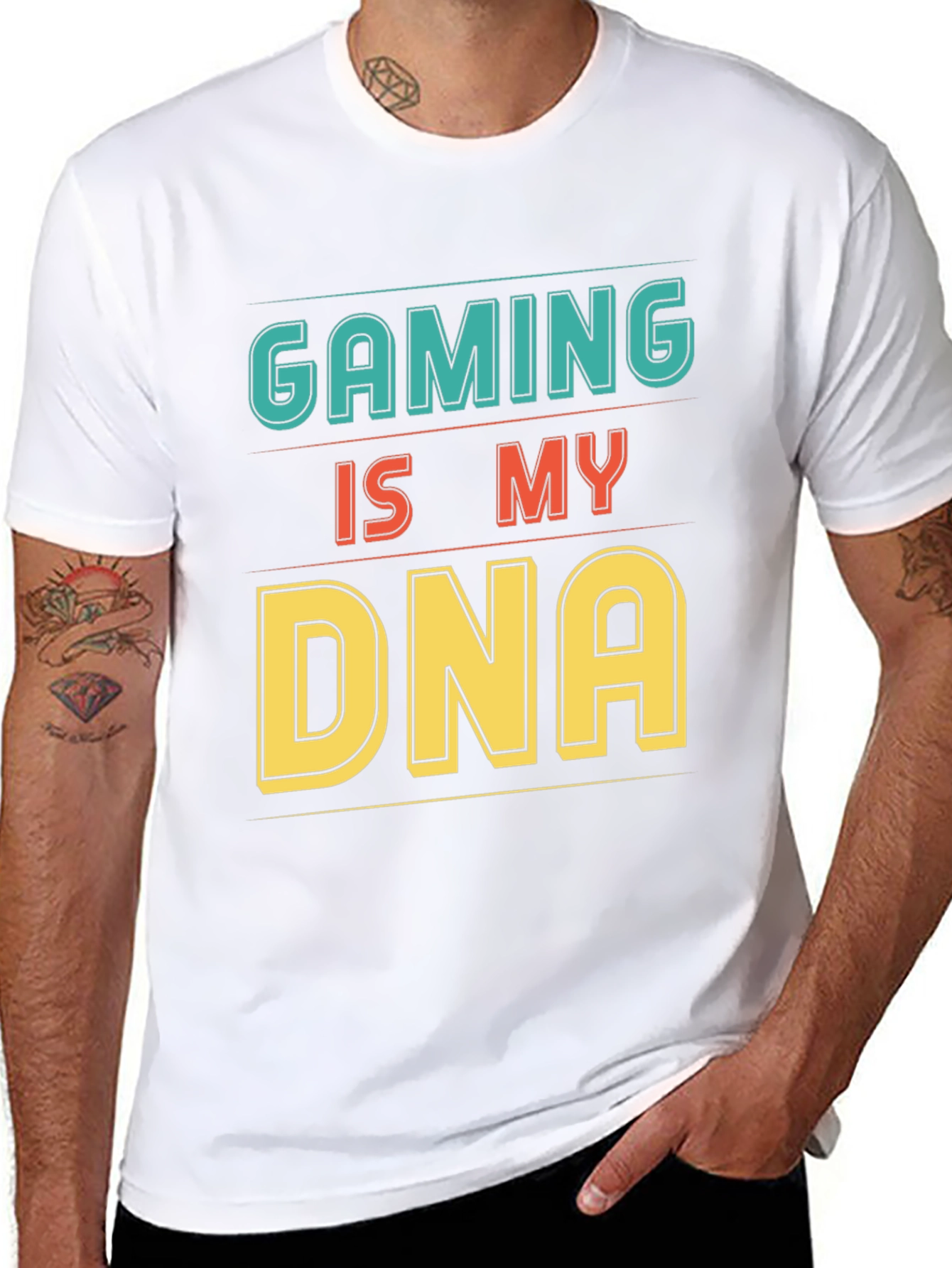 Gaming is My DNA Black Graphic T-Shirt