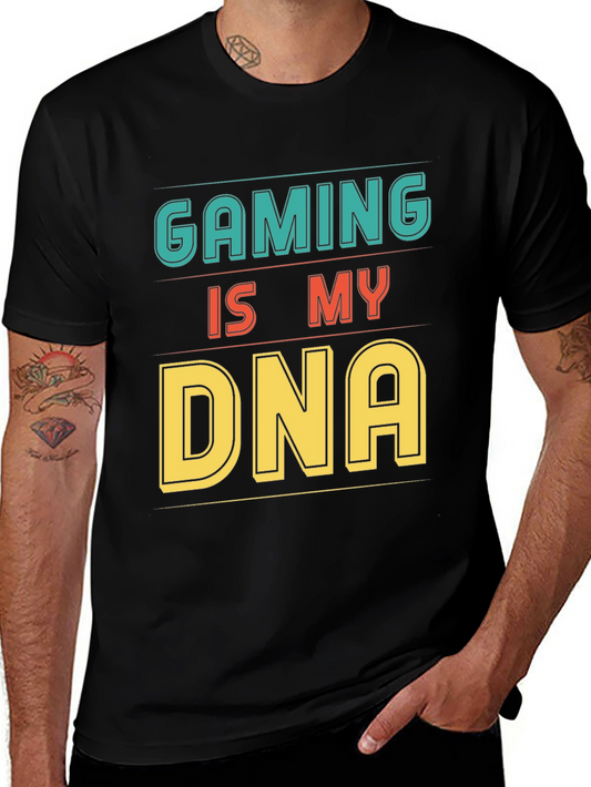 Gaming is My DNA Black Graphic T-Shirt