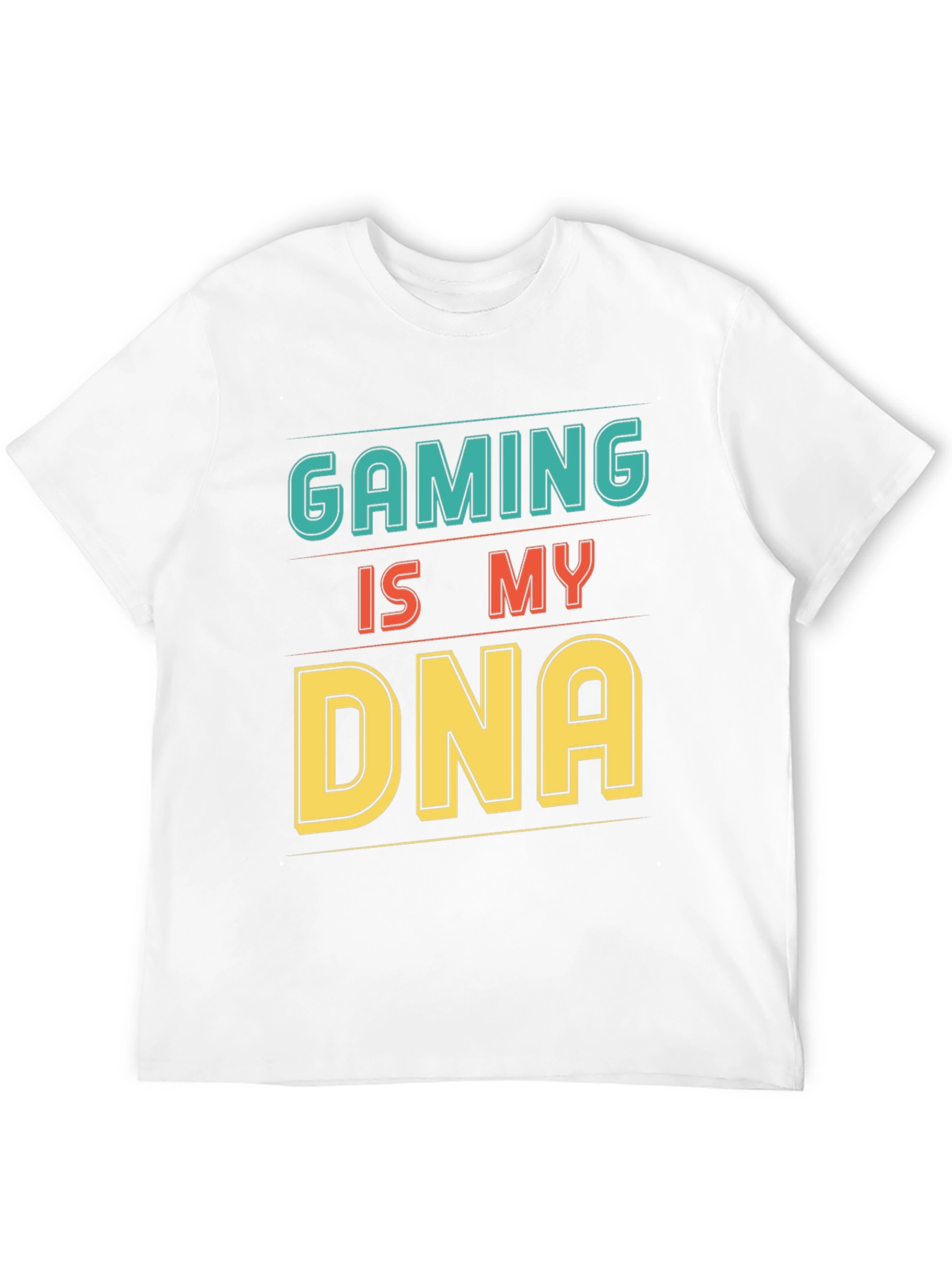 Gaming is My DNA Black Graphic T-Shirt