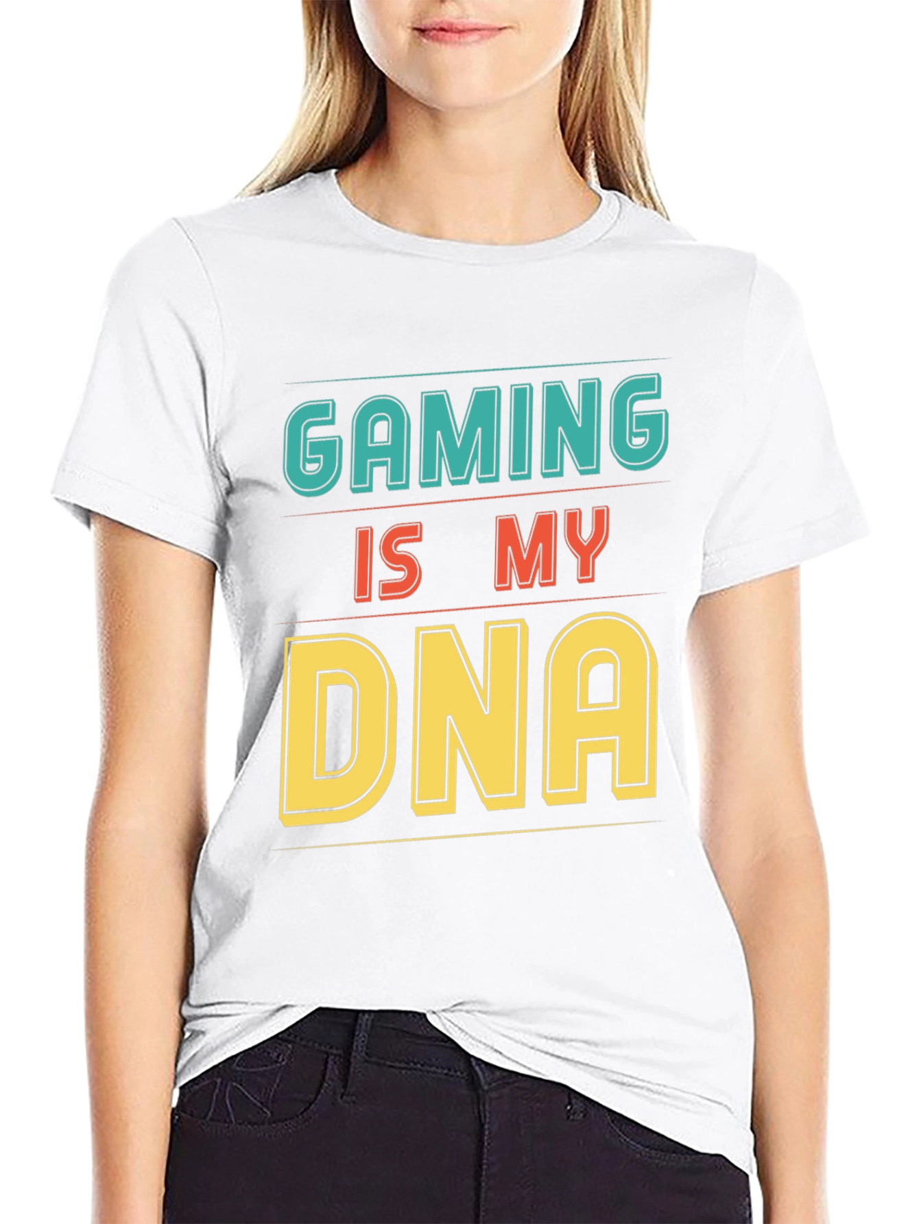 Gaming is My DNA Black Graphic T-Shirt