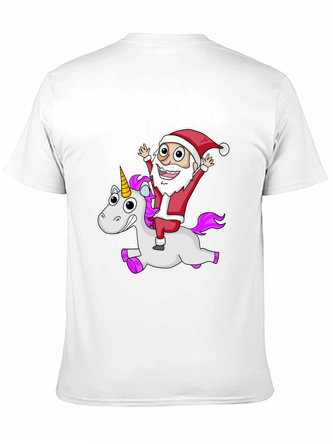 Santa Riding a Unicorn T-Shirt