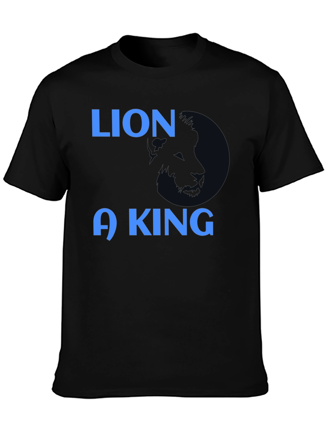 Lion King Graphic Print T-Shirt - Black