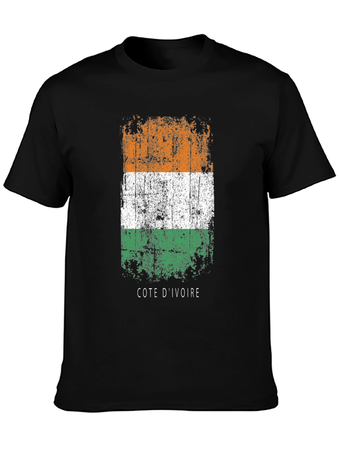 Cote dIvoire Flag Graphic T-Shirt