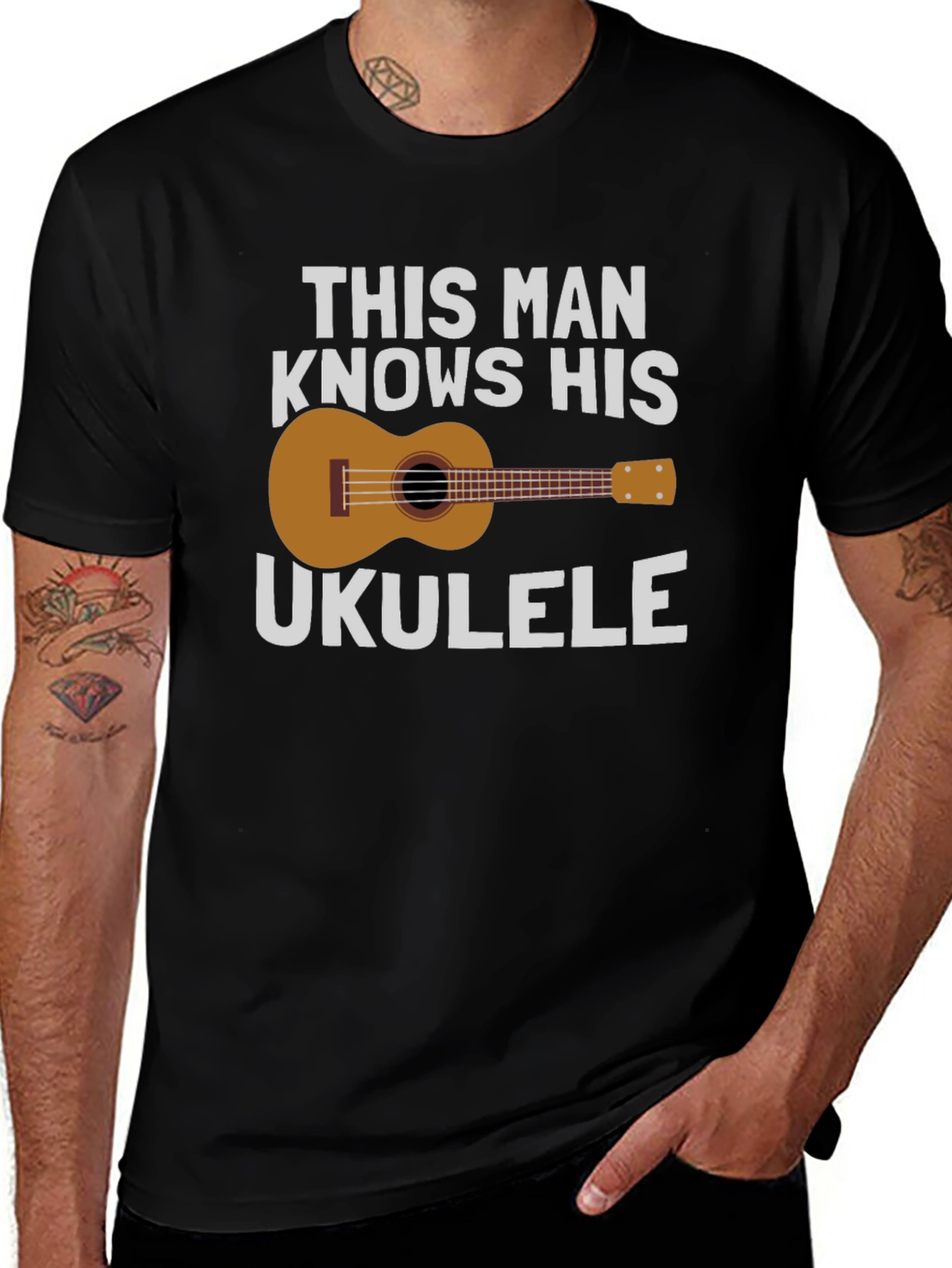 This Man Knows His Ukulele T-Shirt