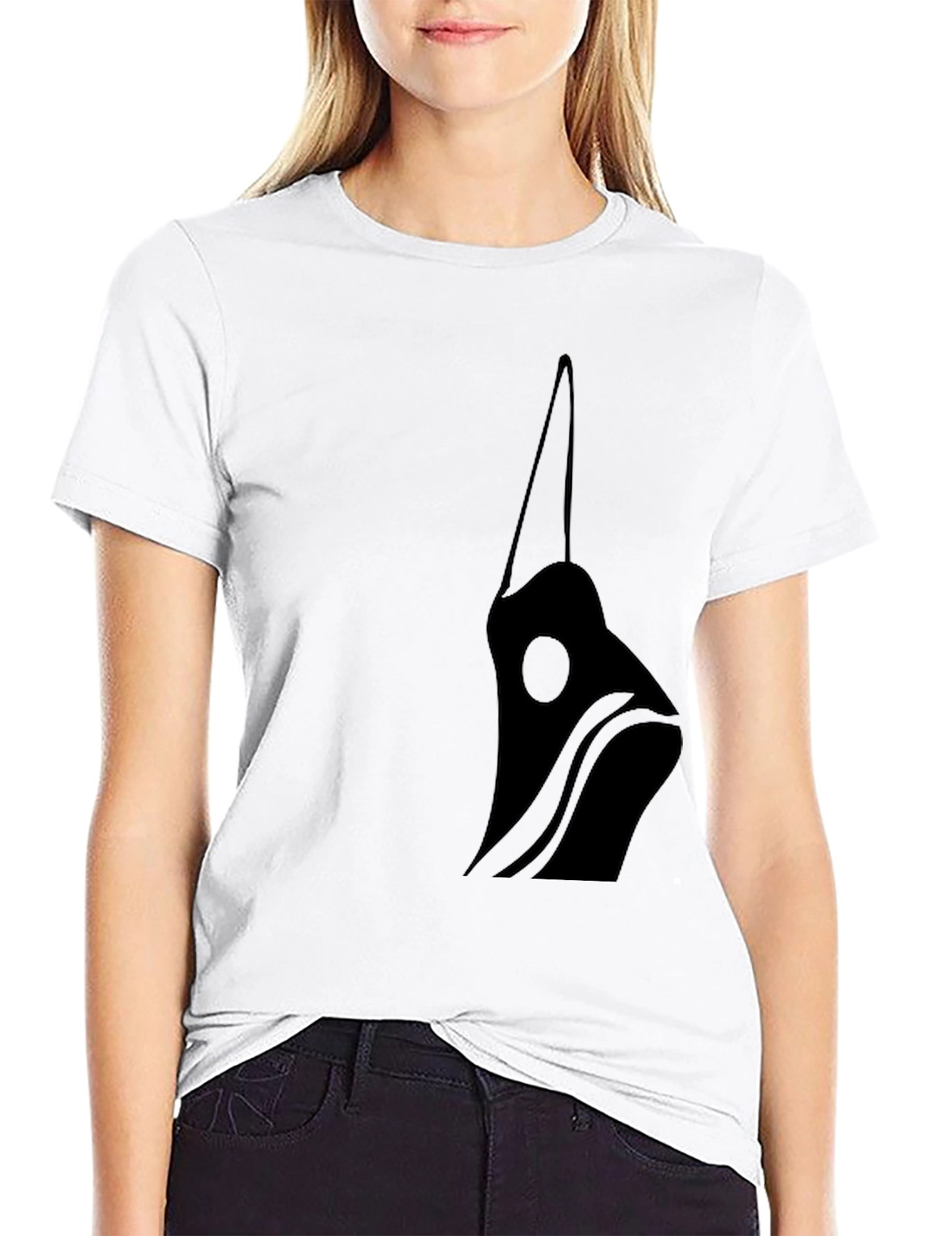 Stylish Black Graphic Tee - Unique Design