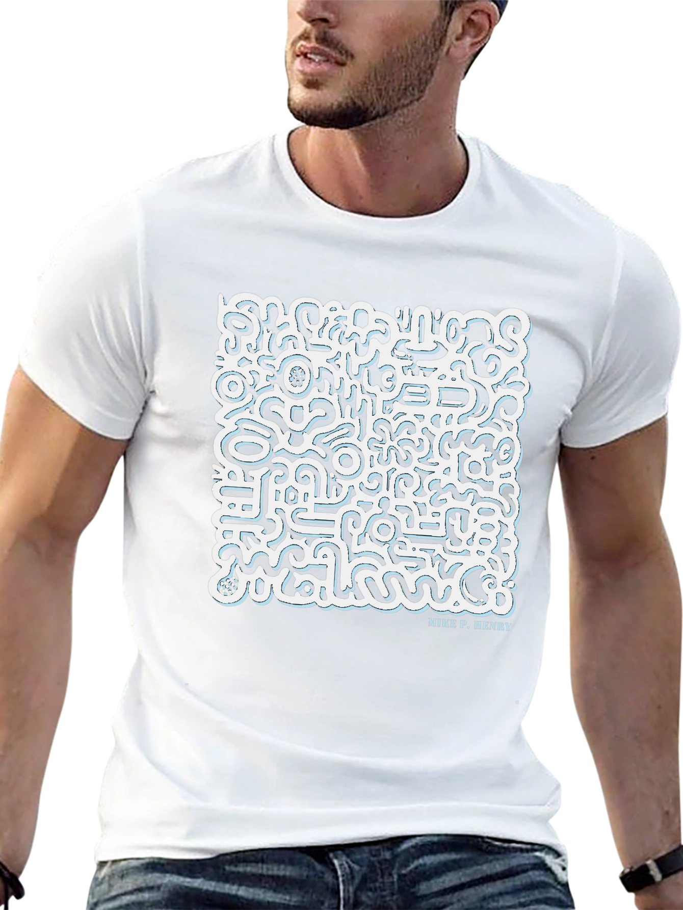 Abstract Art Graphic Tee - Mike P. Henry Design
