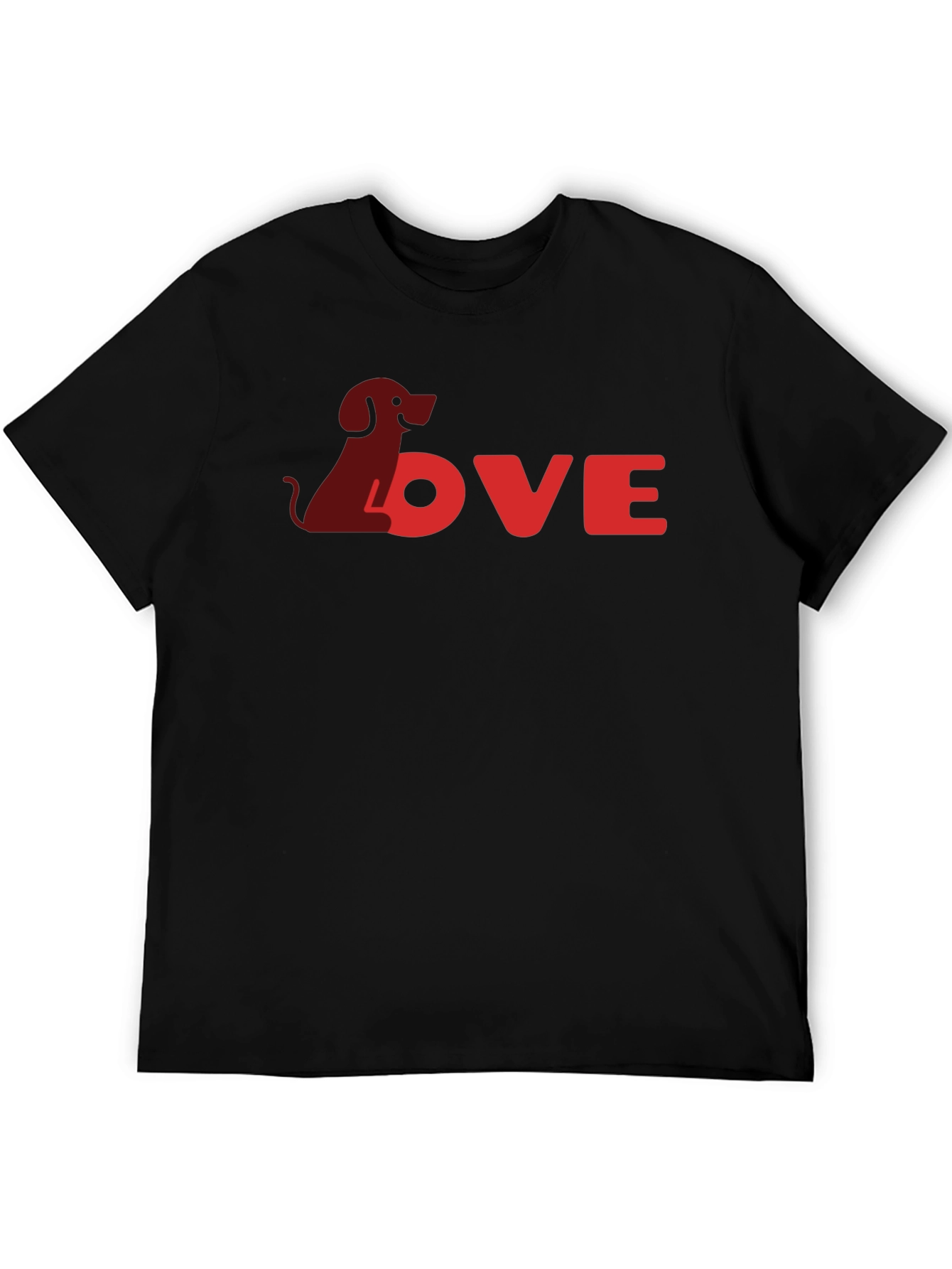 Dog Love Black T-Shirt