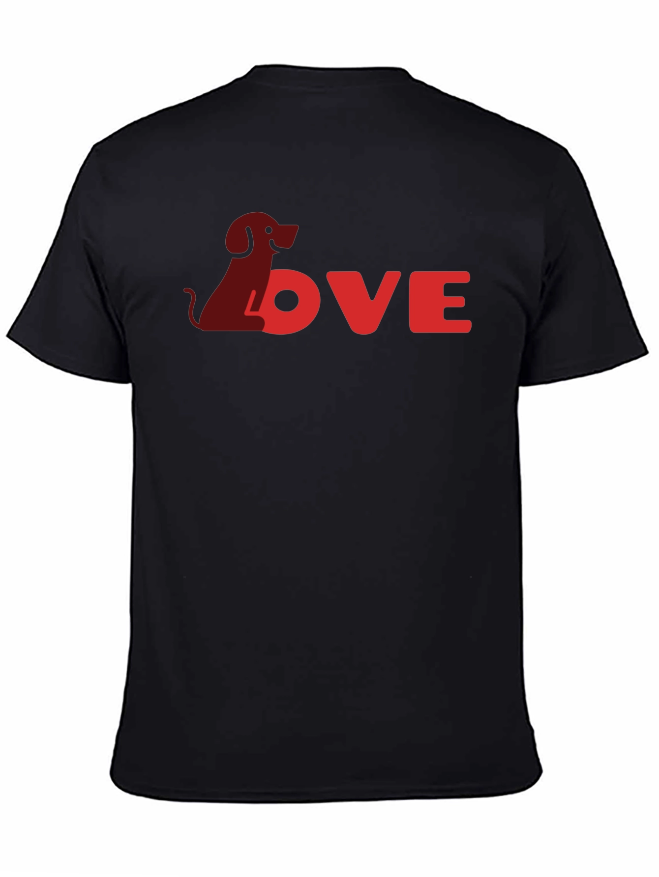 Dog Love Black T-Shirt