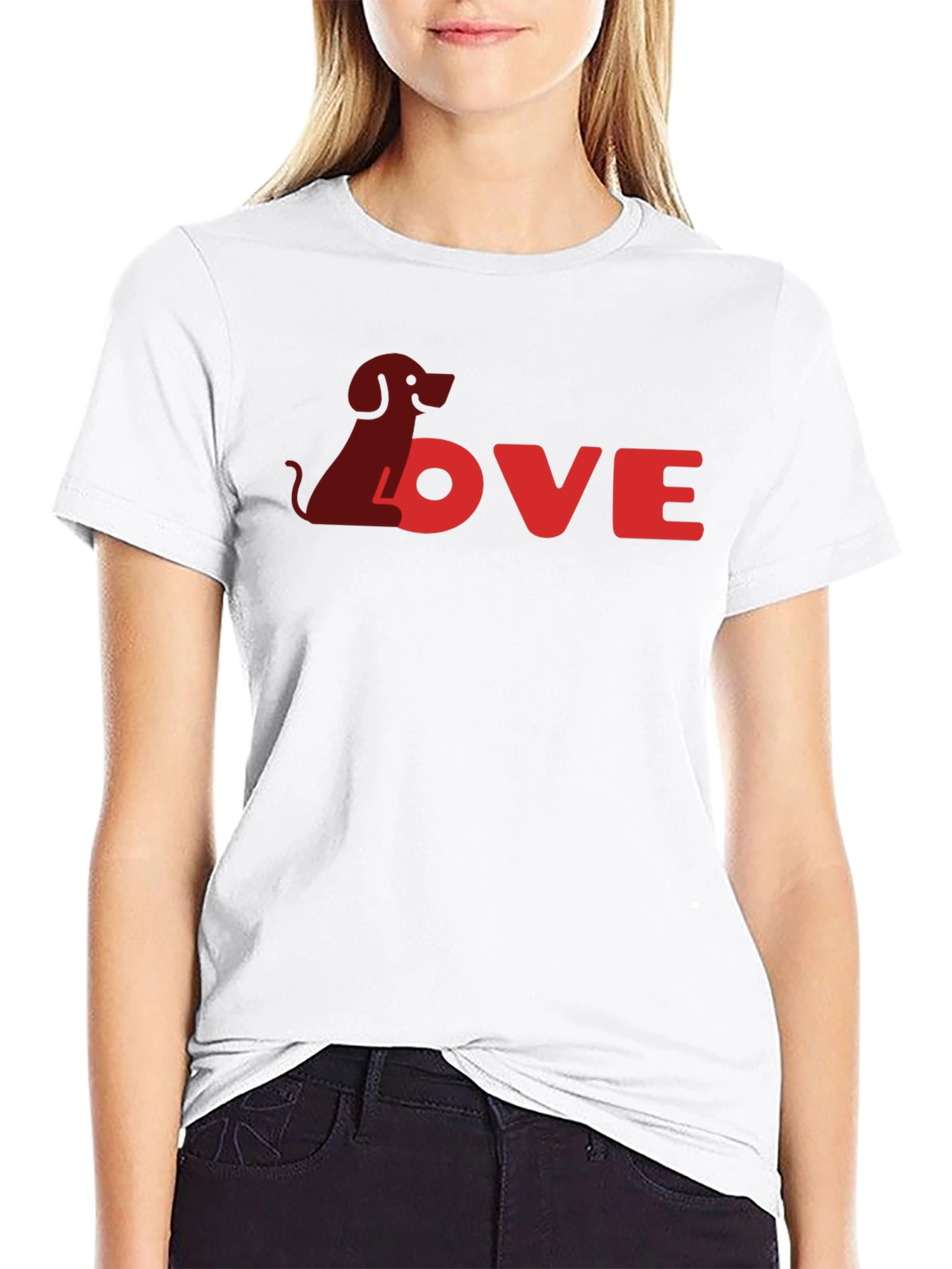 Dog Love Black T-Shirt