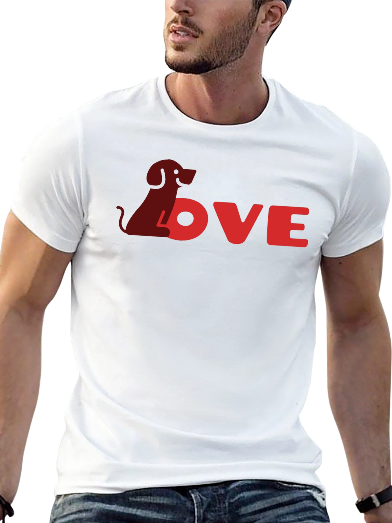 Dog Love Black T-Shirt