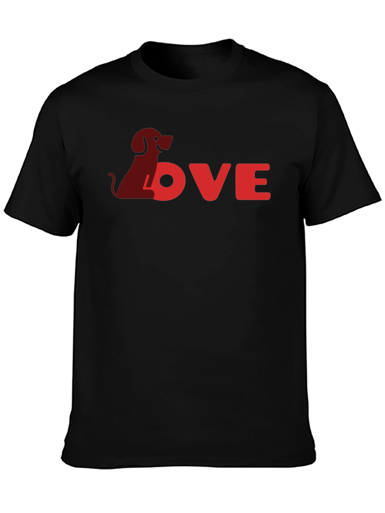 Dog Love Black T-Shirt